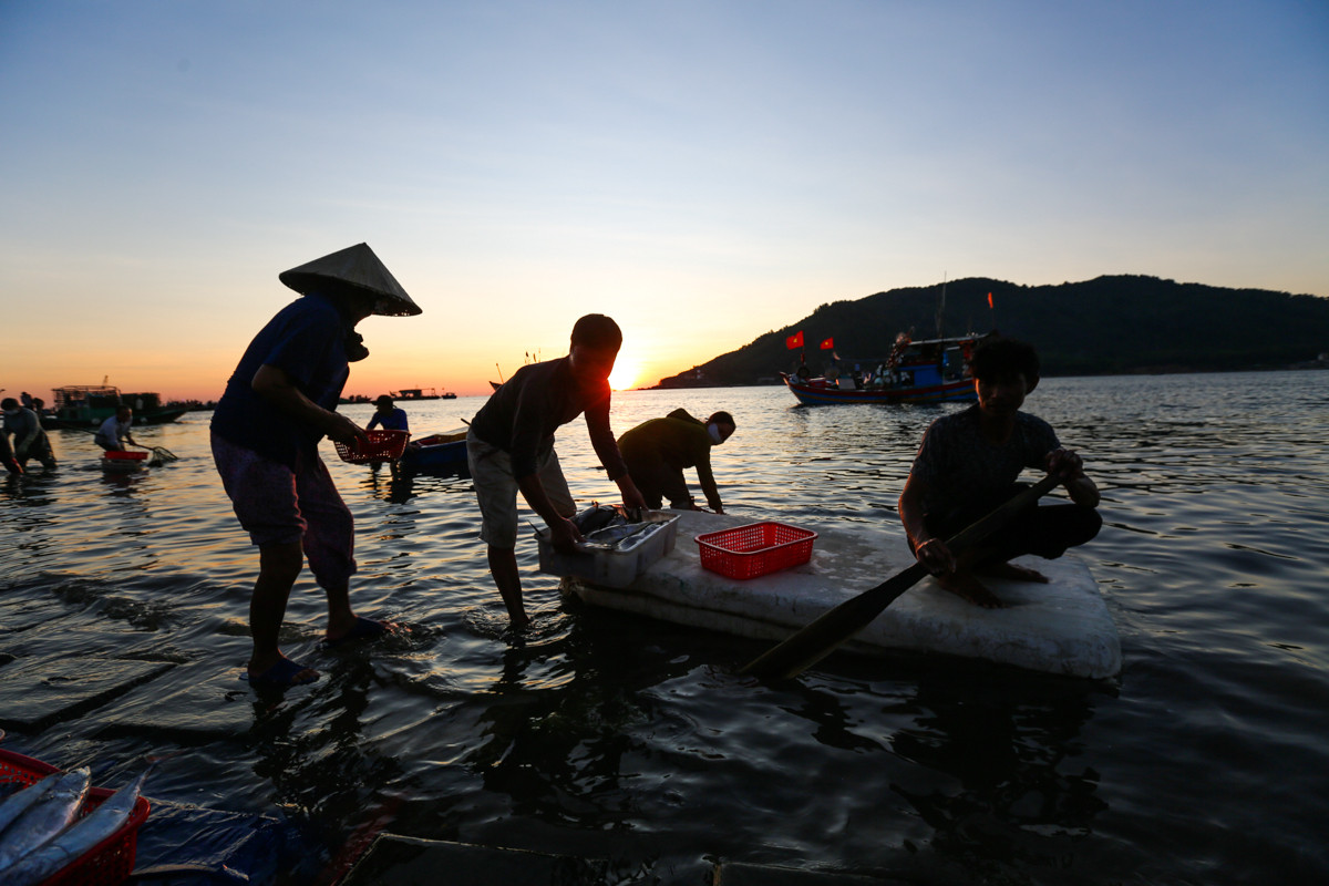 Nhộn nhịp chợ cá Cồn Gò bên làng chài 600 năm tuổi ở Hà Tĩnh - 9