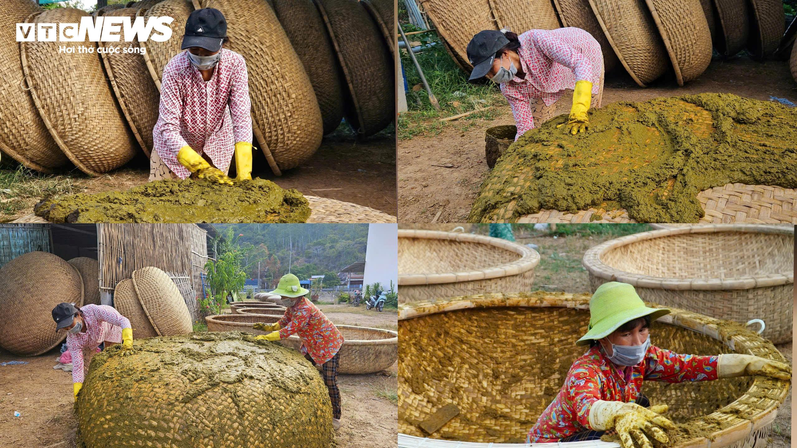 Về Phú Yên mục sở thị ‘tuyệt chiêu’ chống thấm cho thuyền thúng của ngư dân - 8