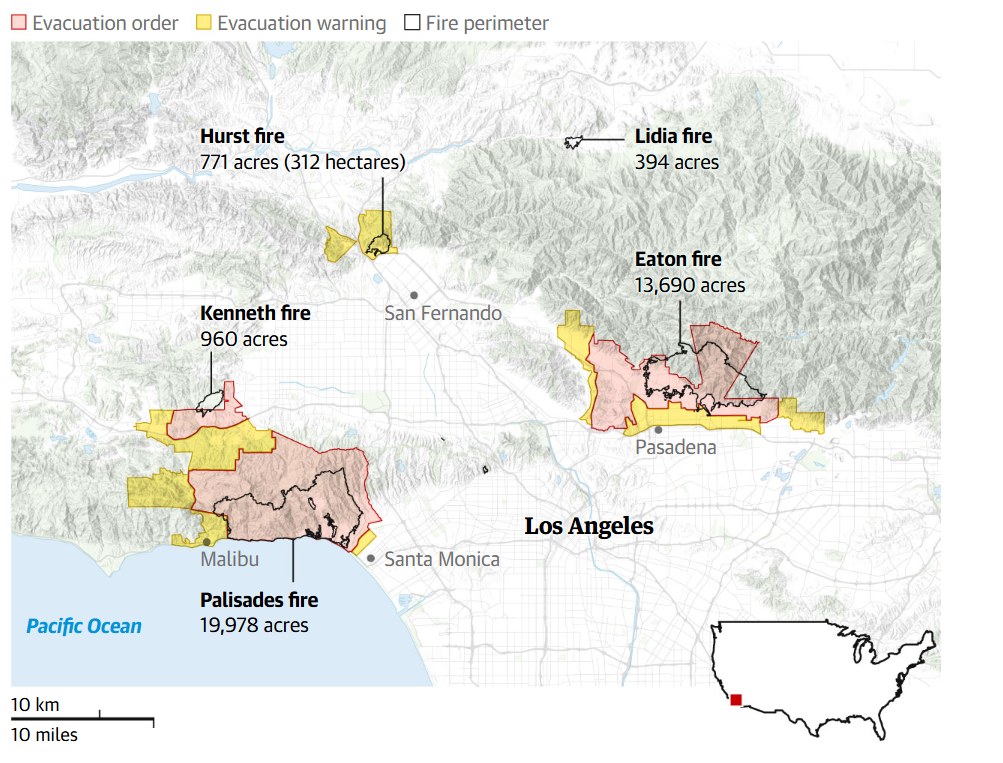 Sức tàn phá khủng khiếp của thảm hoạ cháy rừng ở California  - 1