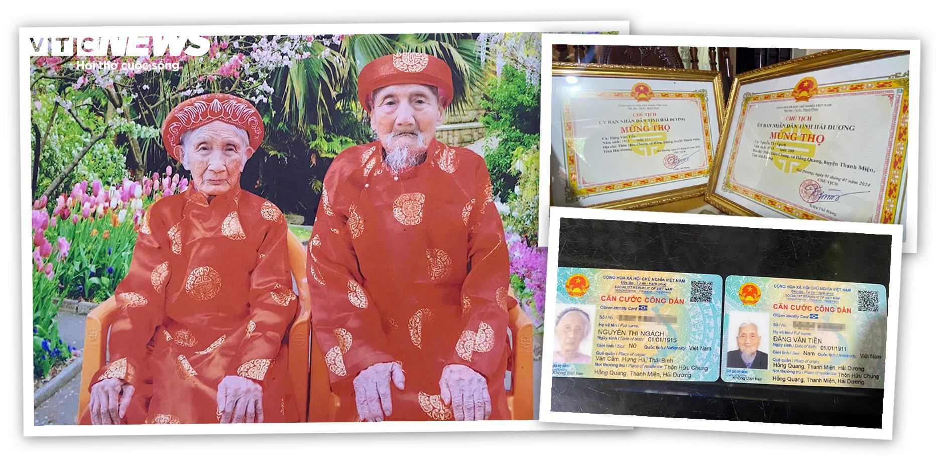 Cặp vợ chồng sống thọ trên 110 tuổi, thích nghe hát chèo mỗi ngày - 1