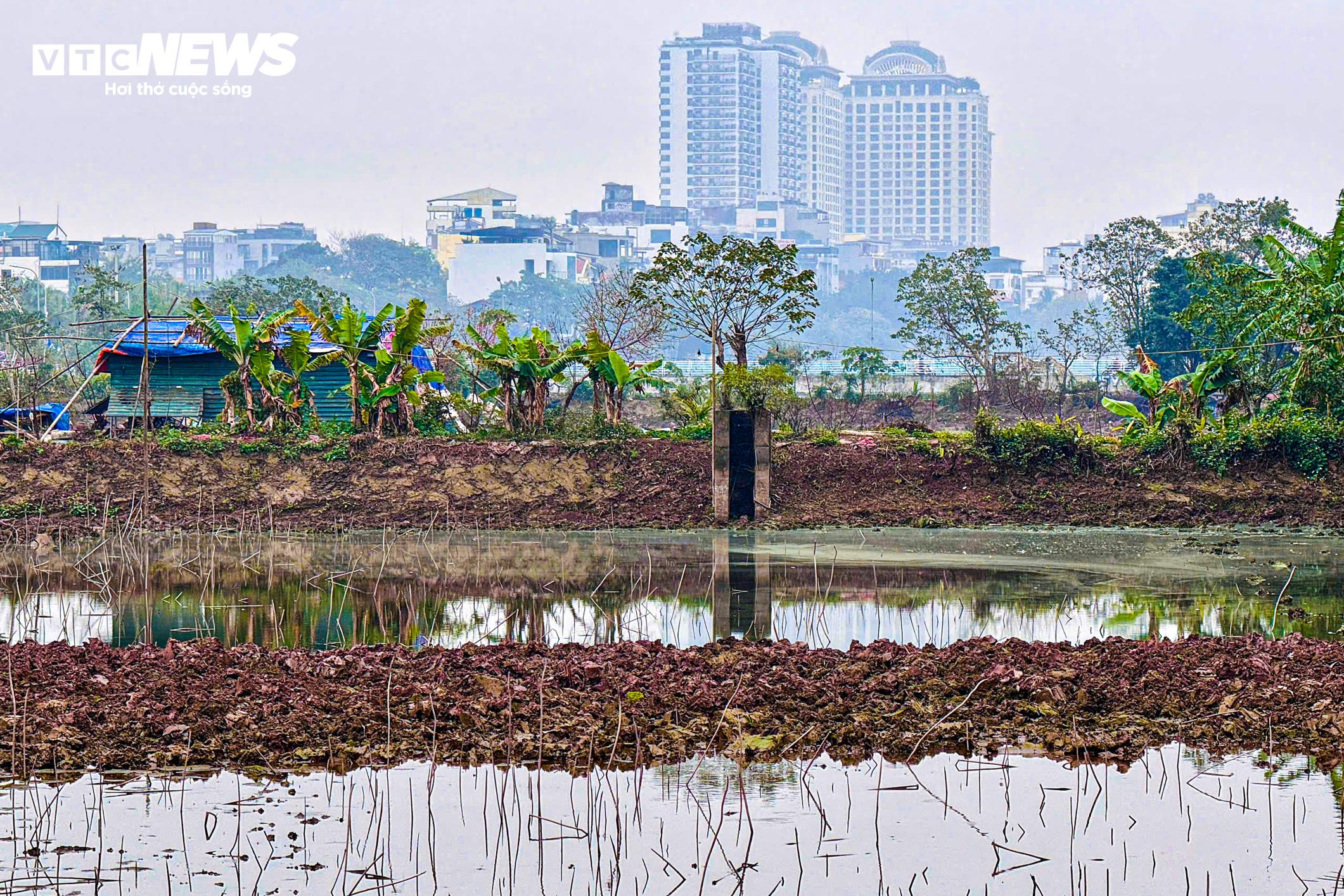 Hiện trạng nơi được cải tạo làm hồ trung gian hồi sinh sông Tô Lịch - 11
