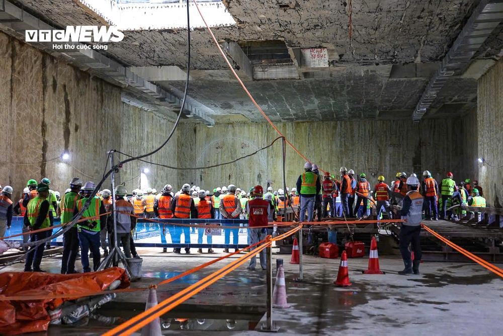 Robot 'Thần tốc' đào hầm tuyến metro Nhổn - ga Hà Nội đến ga Cát Linh - 11