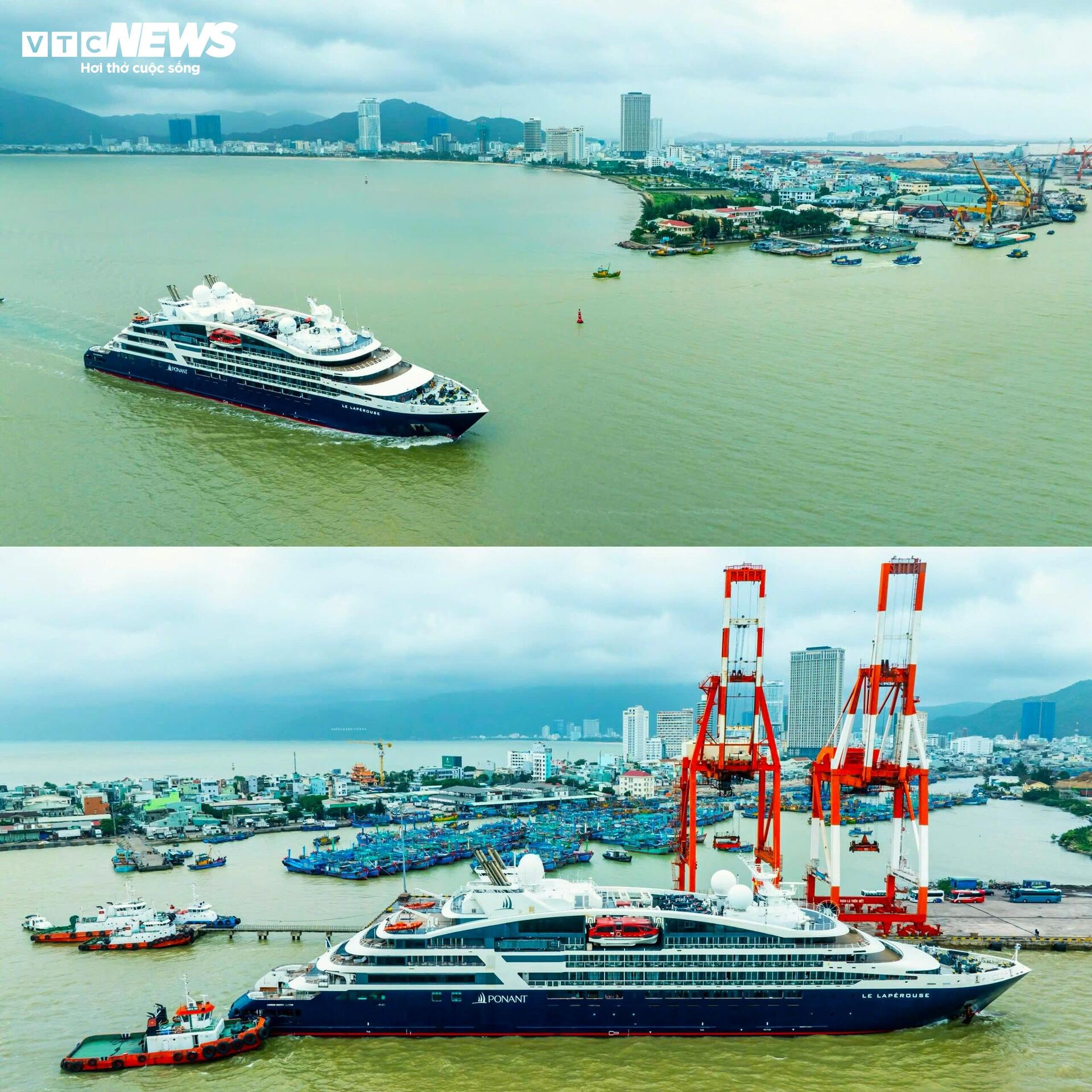 ภาพระยะใกล้ของท่าเรือ Quy Nhon ซึ่งเป็นท่าเรือพาณิชย์ที่สำคัญในที่ราบสูงตอนกลาง - 10