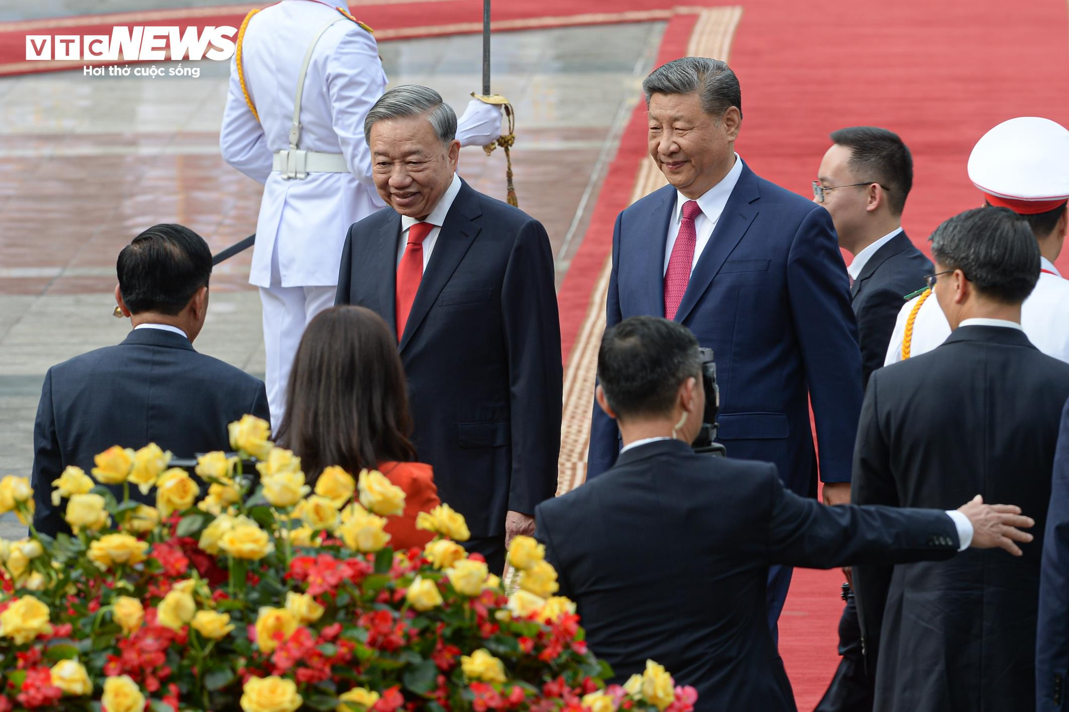 Tổng Bí thư Tô Lâm chủ trì lễ đón Tổng Bí thư, Chủ tịch Trung Quốc Tập Cận Bình - 9