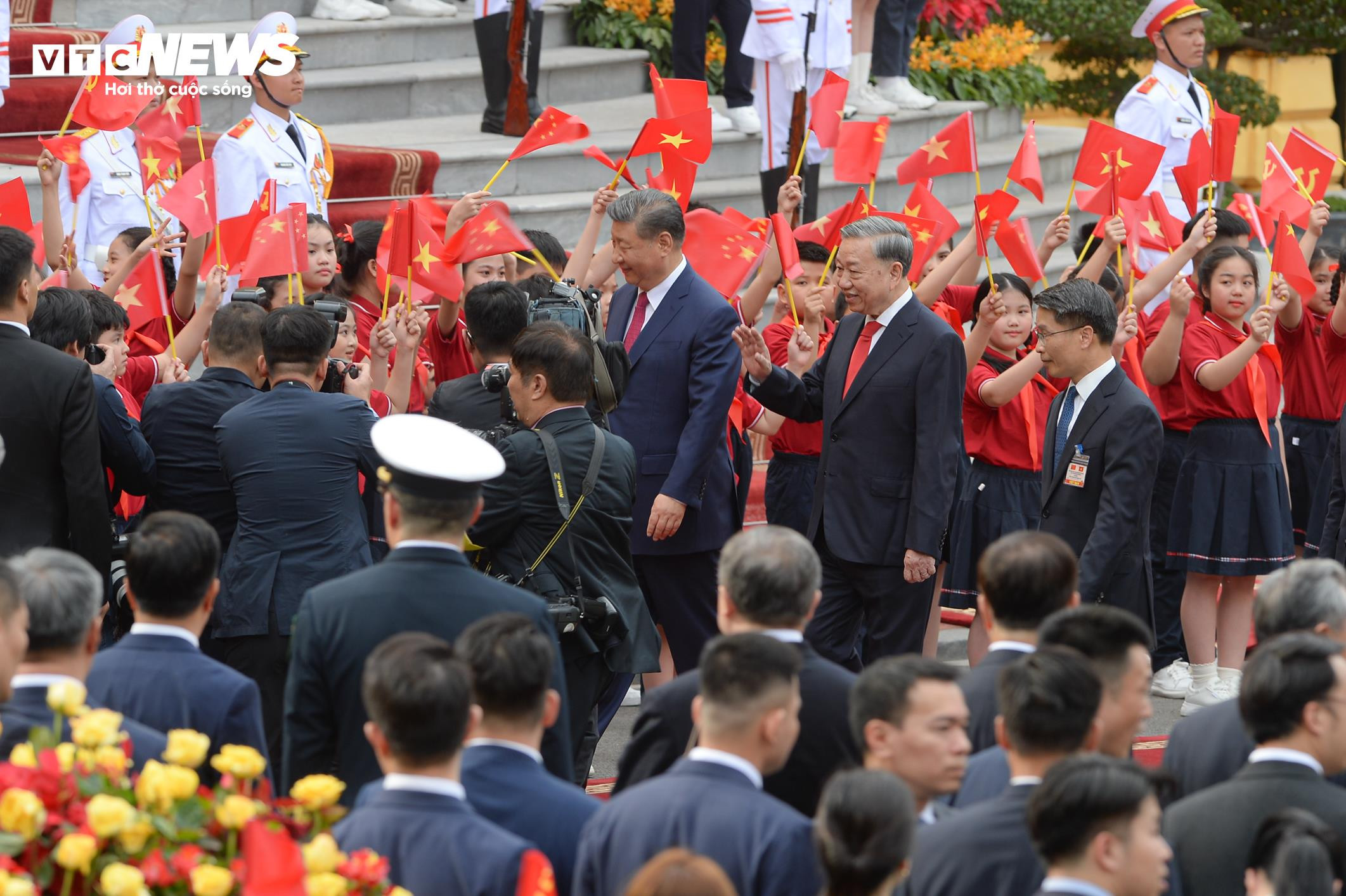 Tổng Bí thư Tô Lâm chủ trì lễ đón Tổng Bí thư, Chủ tịch Trung Quốc Tập Cận Bình - 12