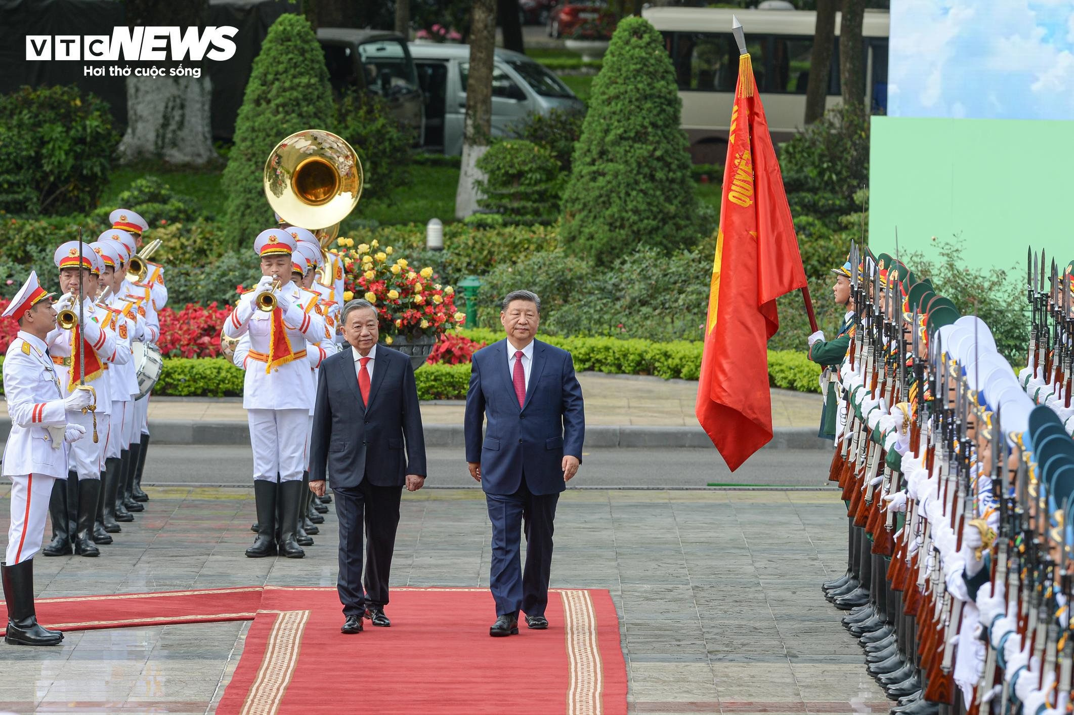 Tổng Bí thư Tô Lâm chủ trì lễ đón Tổng Bí thư, Chủ tịch Trung Quốc Tập Cận Bình - 7