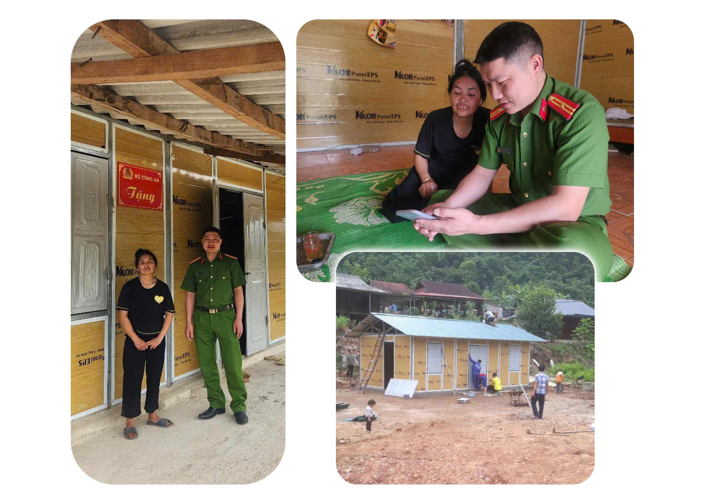 Dầm mưa xây nhà trong 24 giờ - Kỳ tích của chiến sĩ công an nhân dân - 4