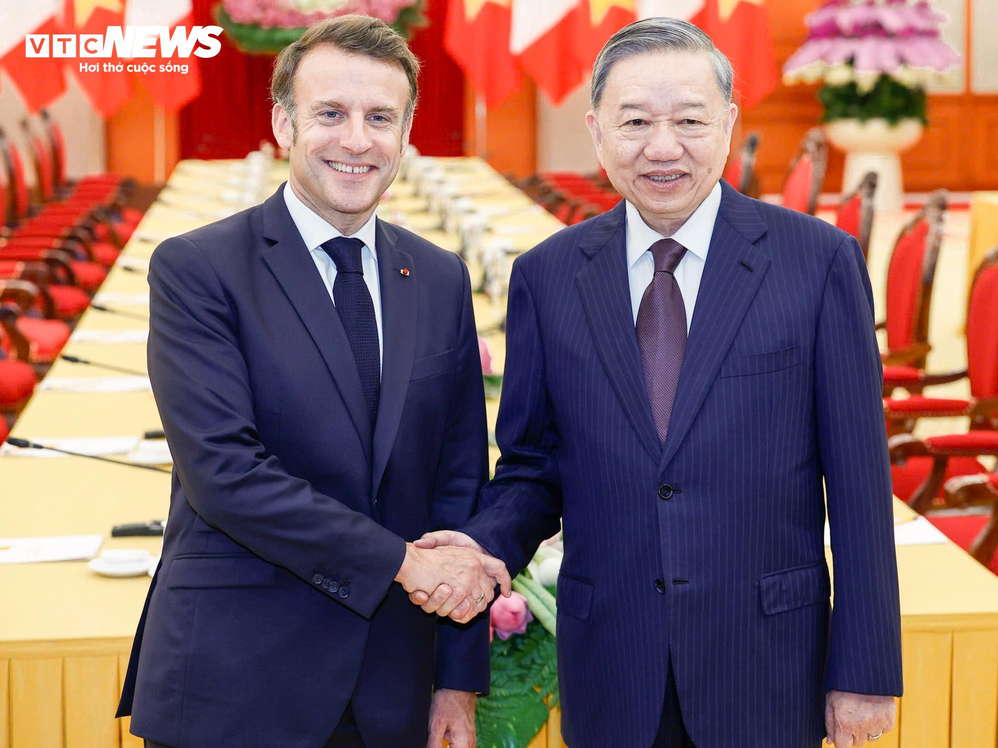 Tổng Bí thư Tô Lâm tiếp Tổng thống Pháp Emmanuel Macron - 3