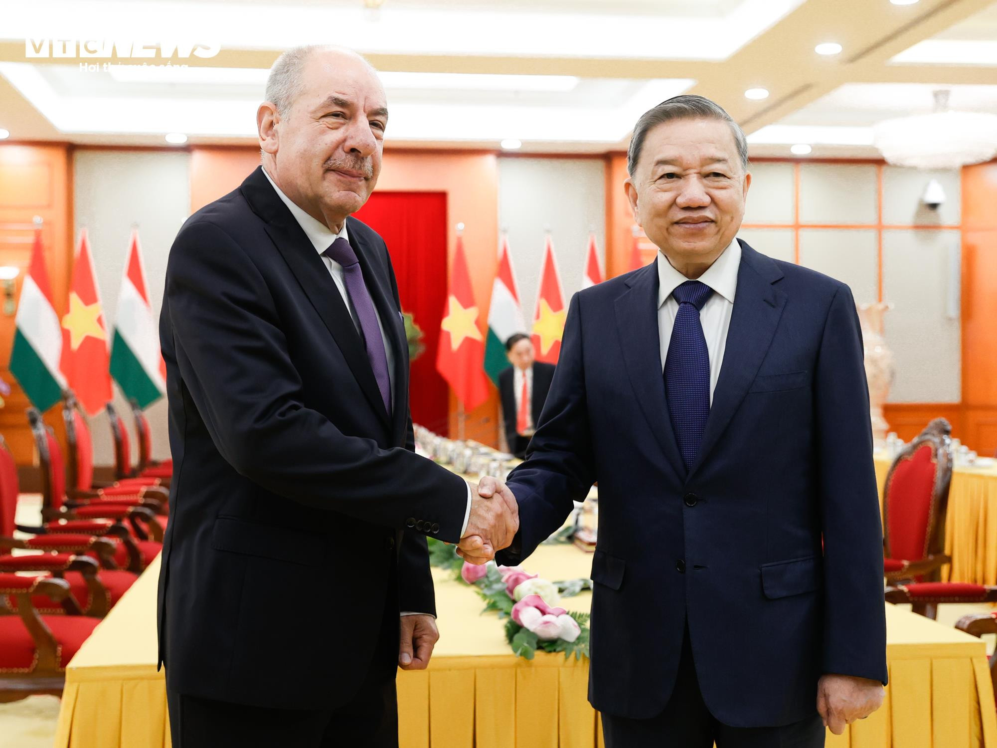 Tổng Bí thư Tô Lâm tiếp Tổng thống Hungary Sulyok Tamas - 2