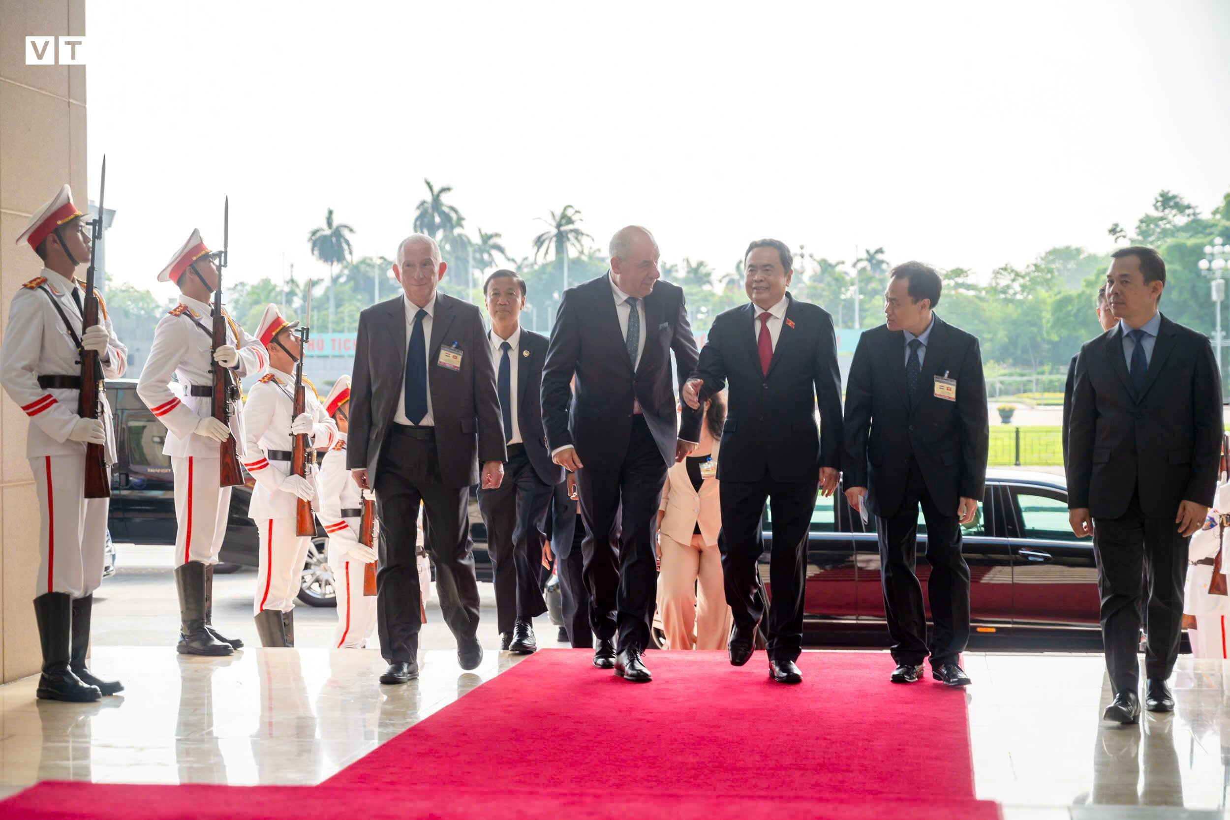 Chủ tịch Quốc hội Trần Thanh Mẫn hội kiến Tổng thống Hungary Sulyok Tamas - 2