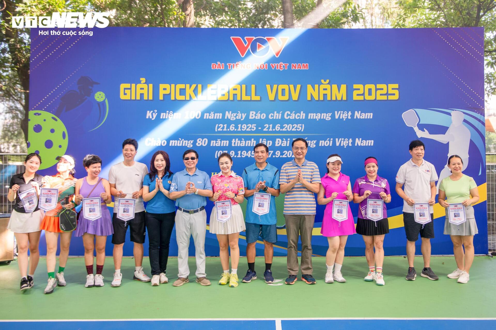Hơn 70 vận động viên tranh tài giải Pickleball VOV năm 2025 - 4