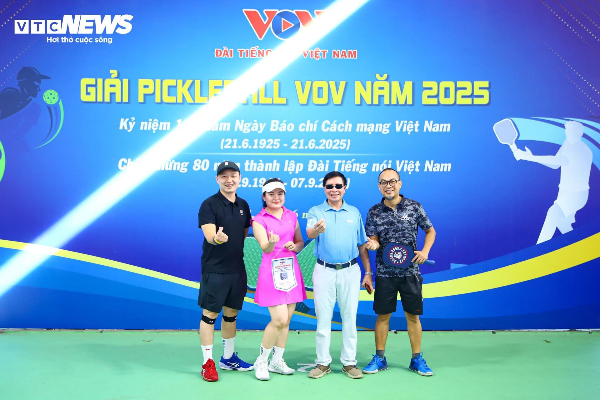 Hơn 70 vận động viên tranh tài giải Pickleball VOV năm 2025 - 5