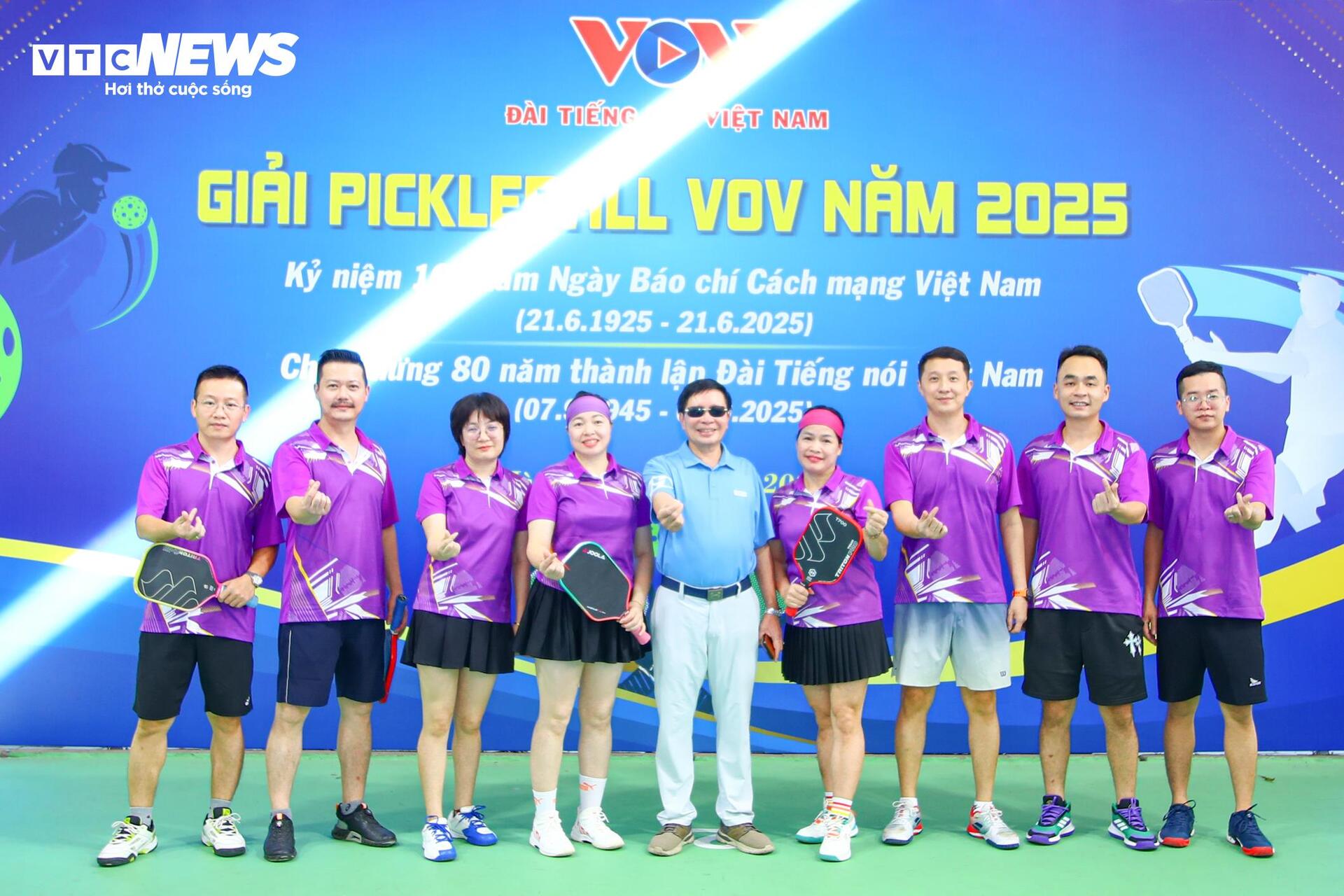 Hơn 70 vận động viên tranh tài giải Pickleball VOV năm 2025 - 6