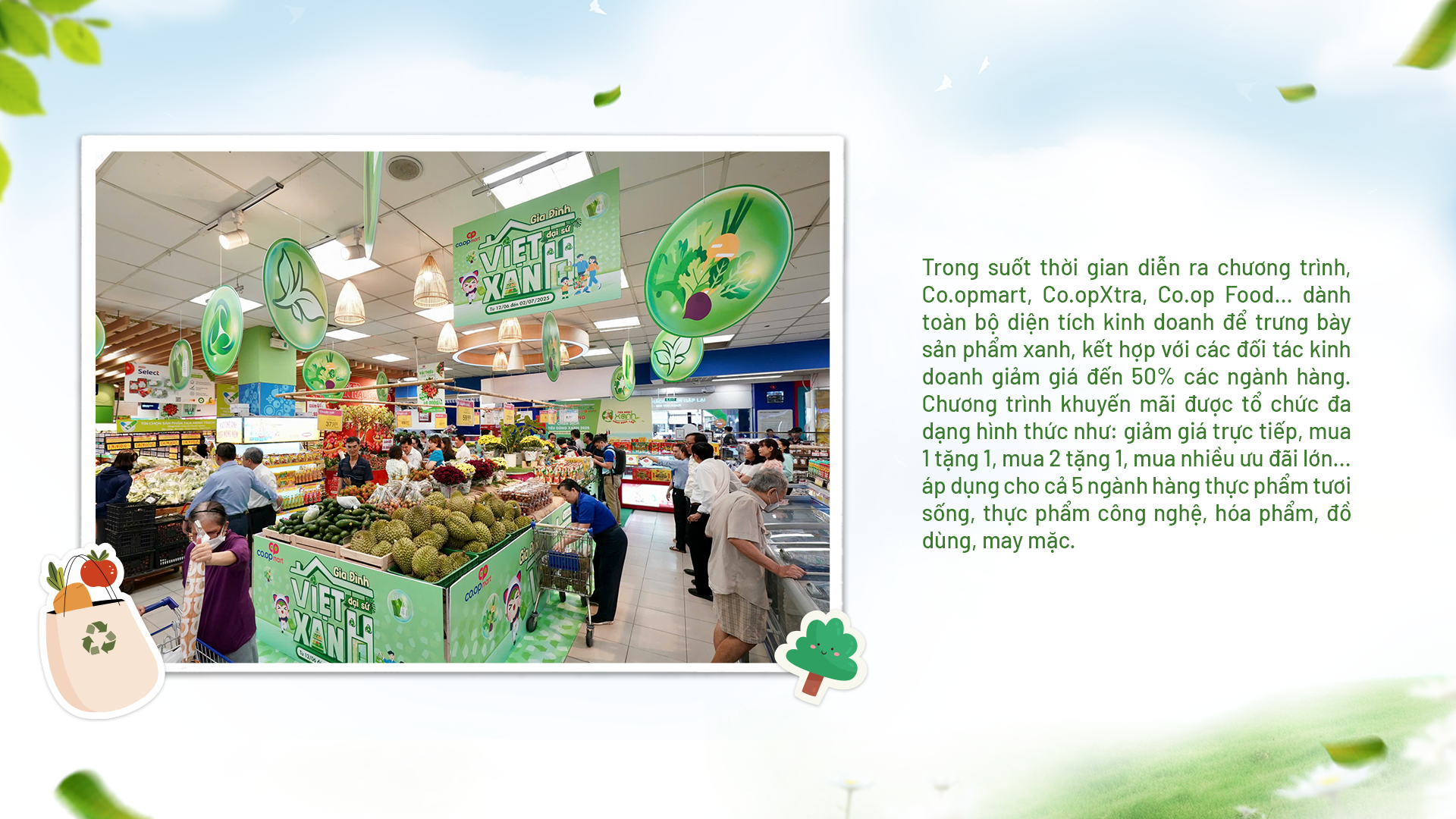 Siêu thị lan tỏa sống xanh, tiêu dùng xanh - 1