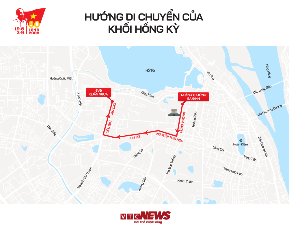 Infographic: Hướng di chuyển các khối diễu binh, diễu hành A80 và những vị trí xem đẹp nhất - 7
