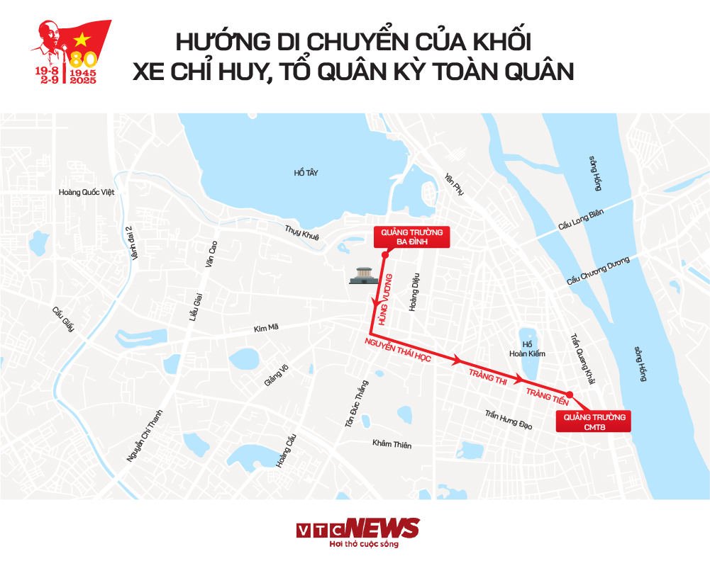 Infographic: Hướng di chuyển các khối diễu binh, diễu hành A80 và những vị trí xem đẹp nhất - 4