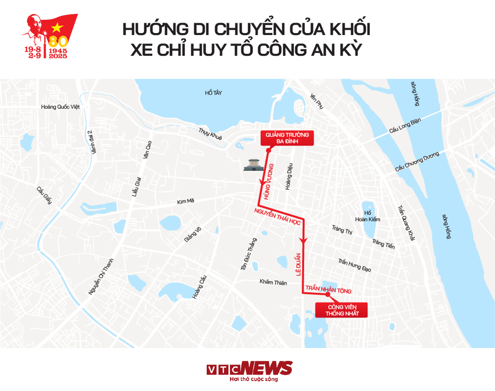 Infographic: Hướng di chuyển các khối diễu binh, diễu hành A80 và những vị trí xem đẹp nhất - 5