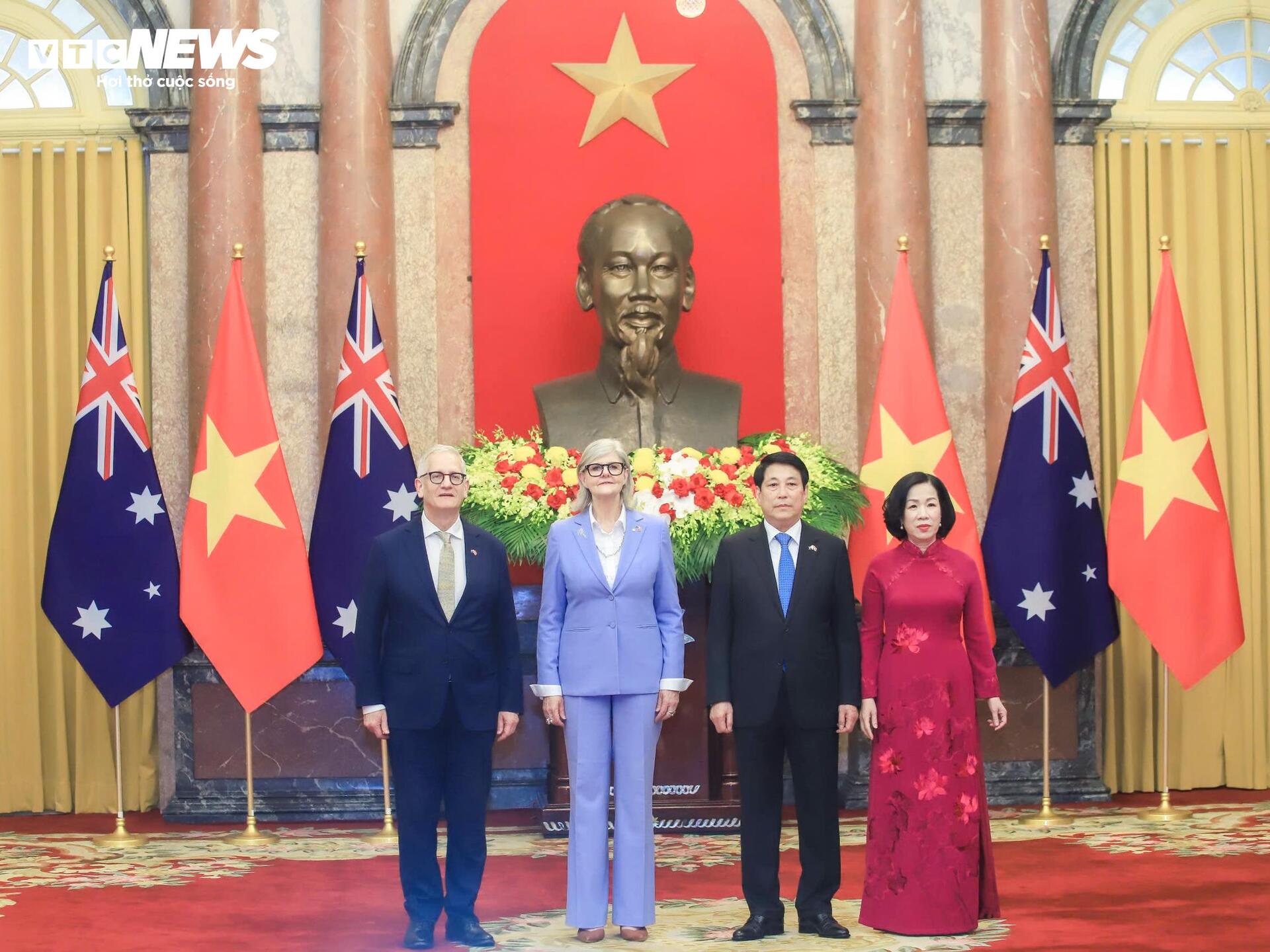 Chủ tịch nước Lương Cường chủ trì lễ đón Toàn quyền Australia Sam Mostyn - 9