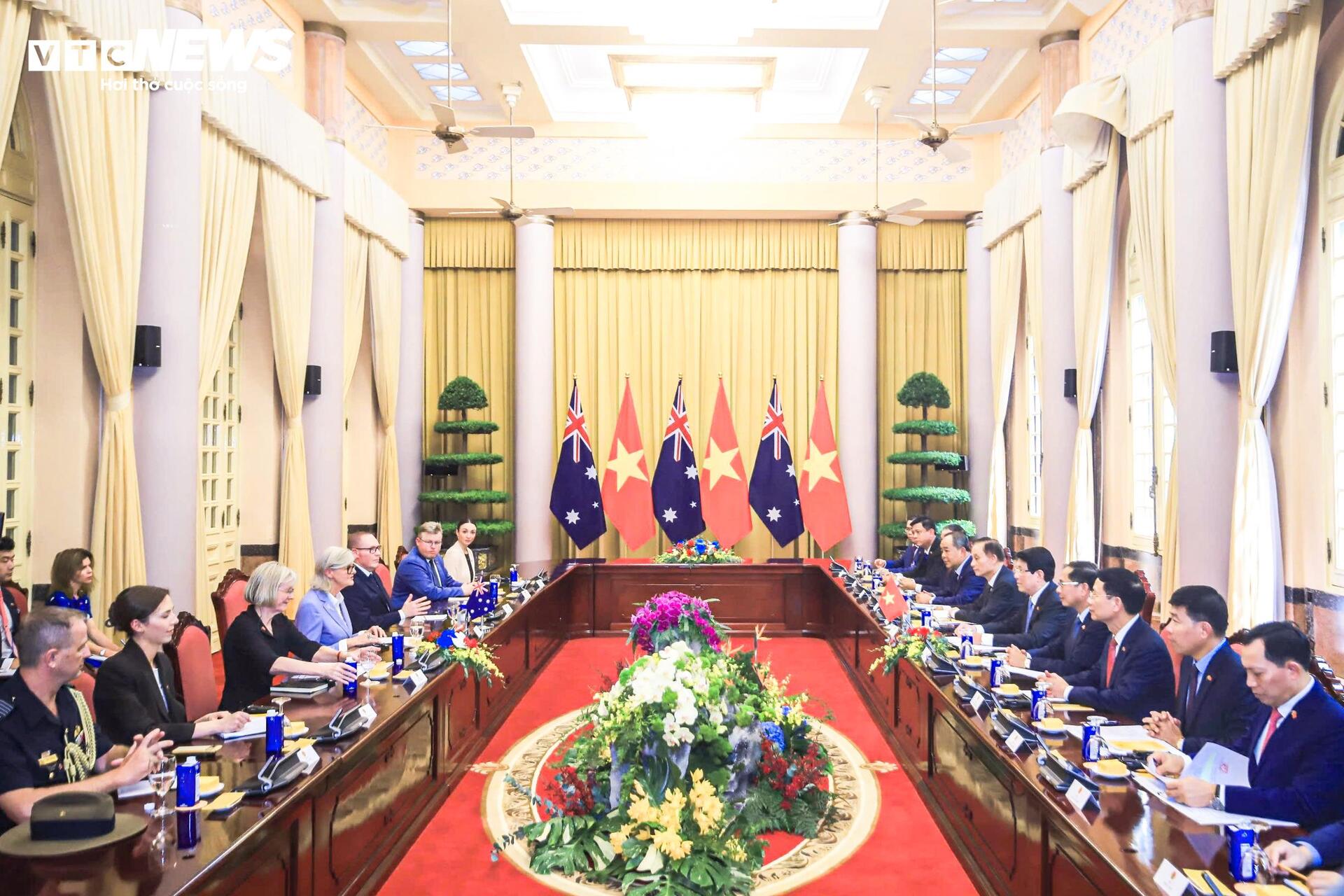 Chủ tịch nước Lương Cường chủ trì lễ đón Toàn quyền Australia Sam Mostyn - 11