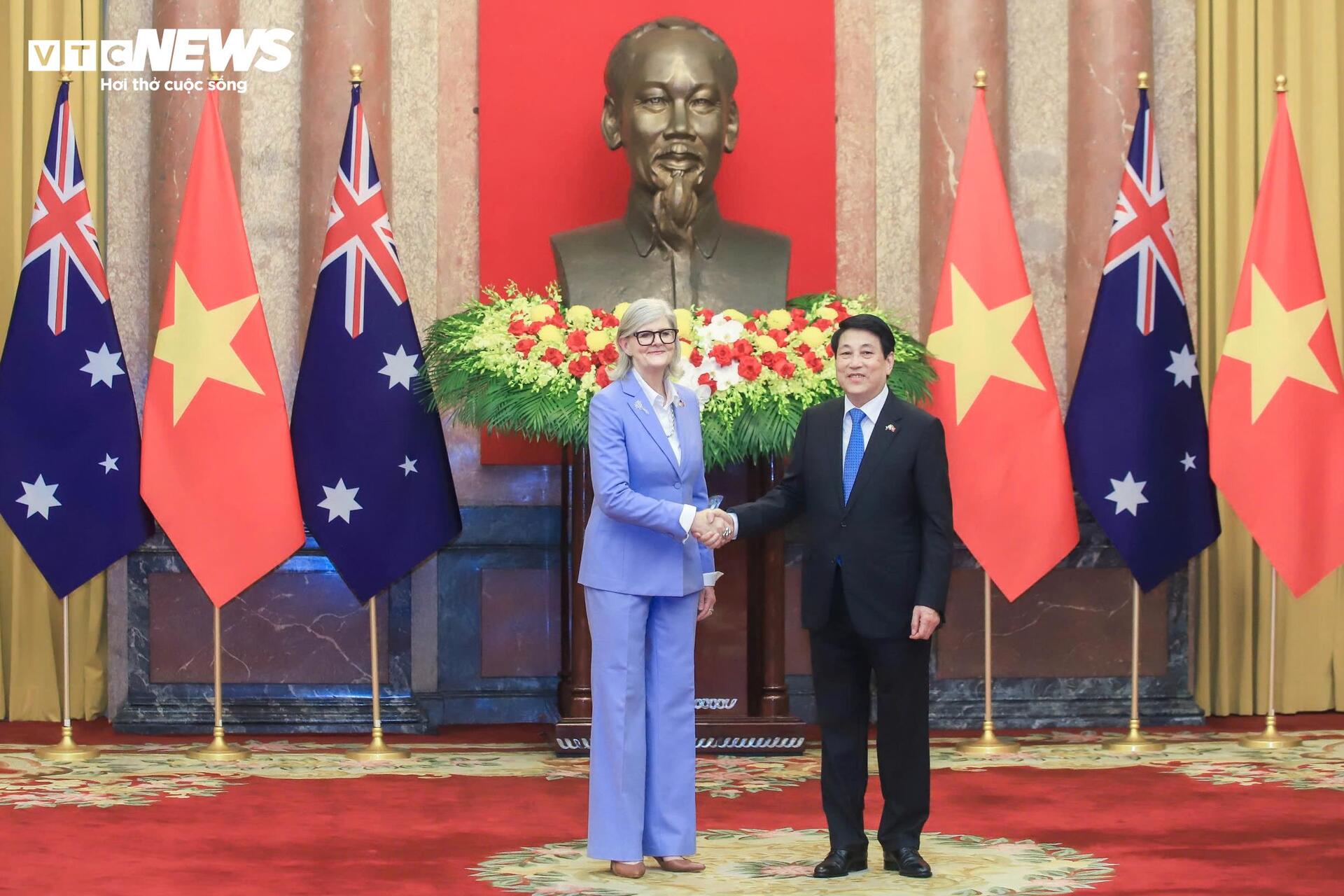 Chủ tịch nước Lương Cường chủ trì lễ đón Toàn quyền Australia Sam Mostyn - 8
