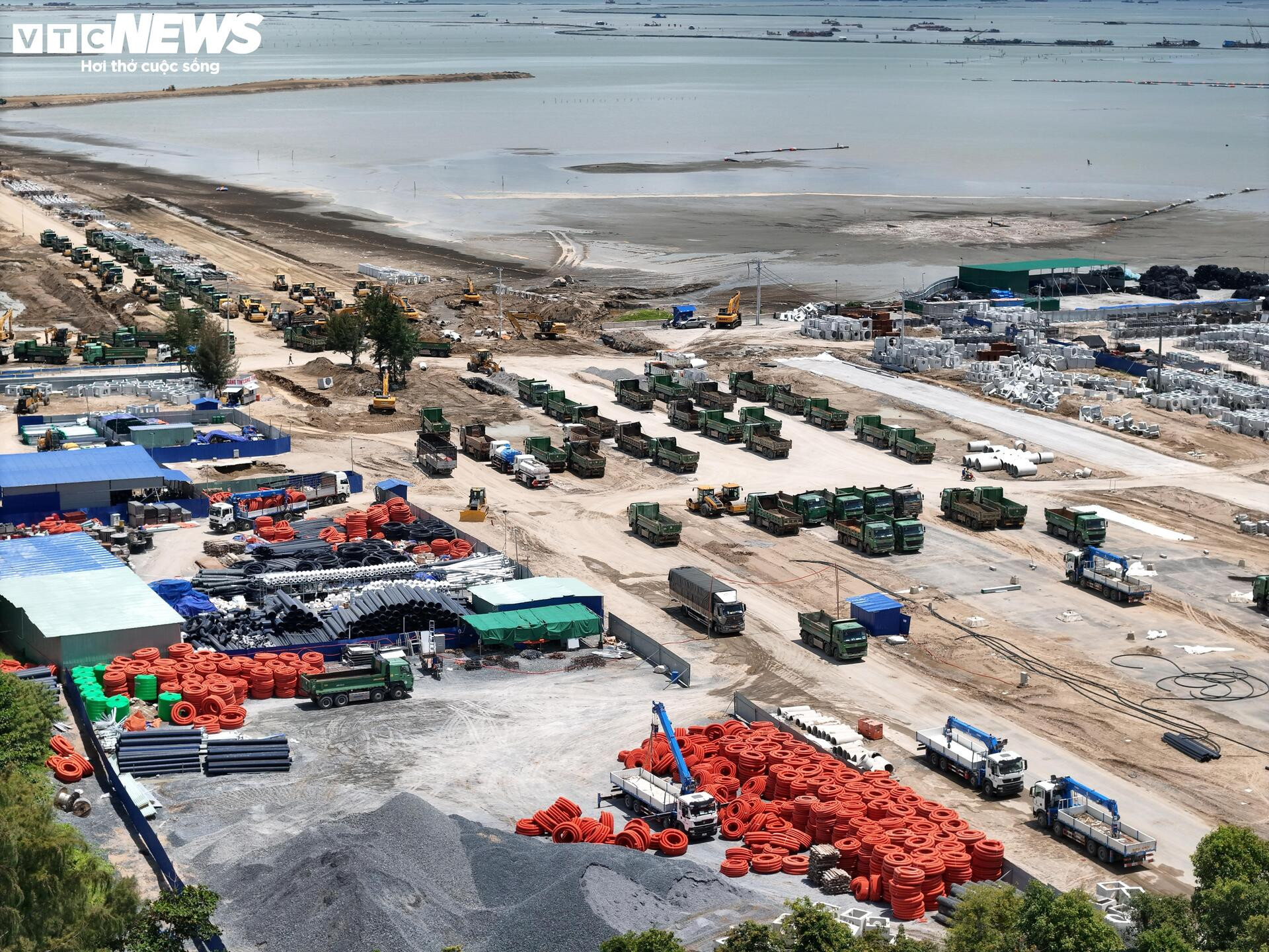 Panorama of Can Gio sea encroachment super project ក្រោយសាងសង់ជិតកន្លះឆ្នាំ - ៣