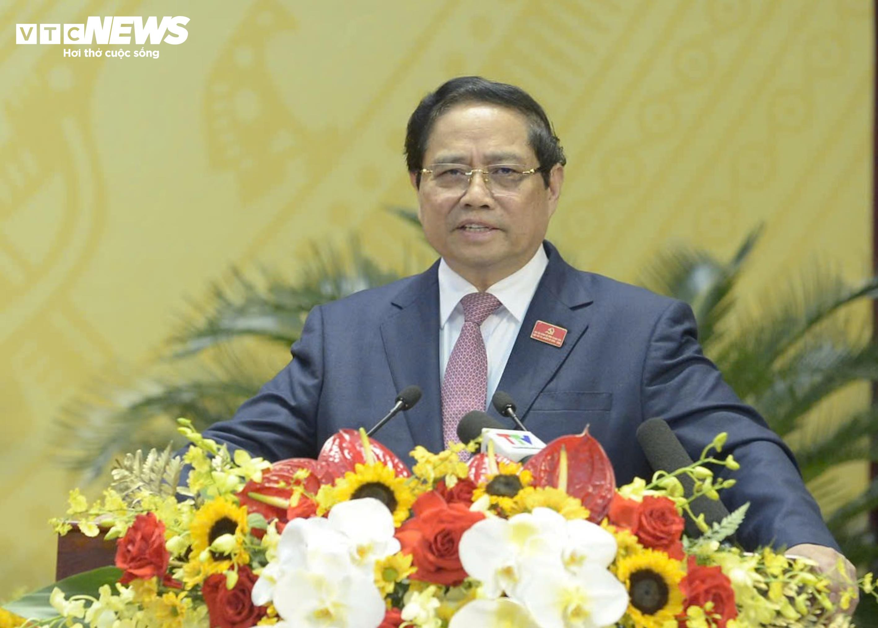 Ảnh: Thủ tướng Phạm Minh Chính dự Đại hội đại biểu Đảng bộ tỉnh Thanh Hoá - 9