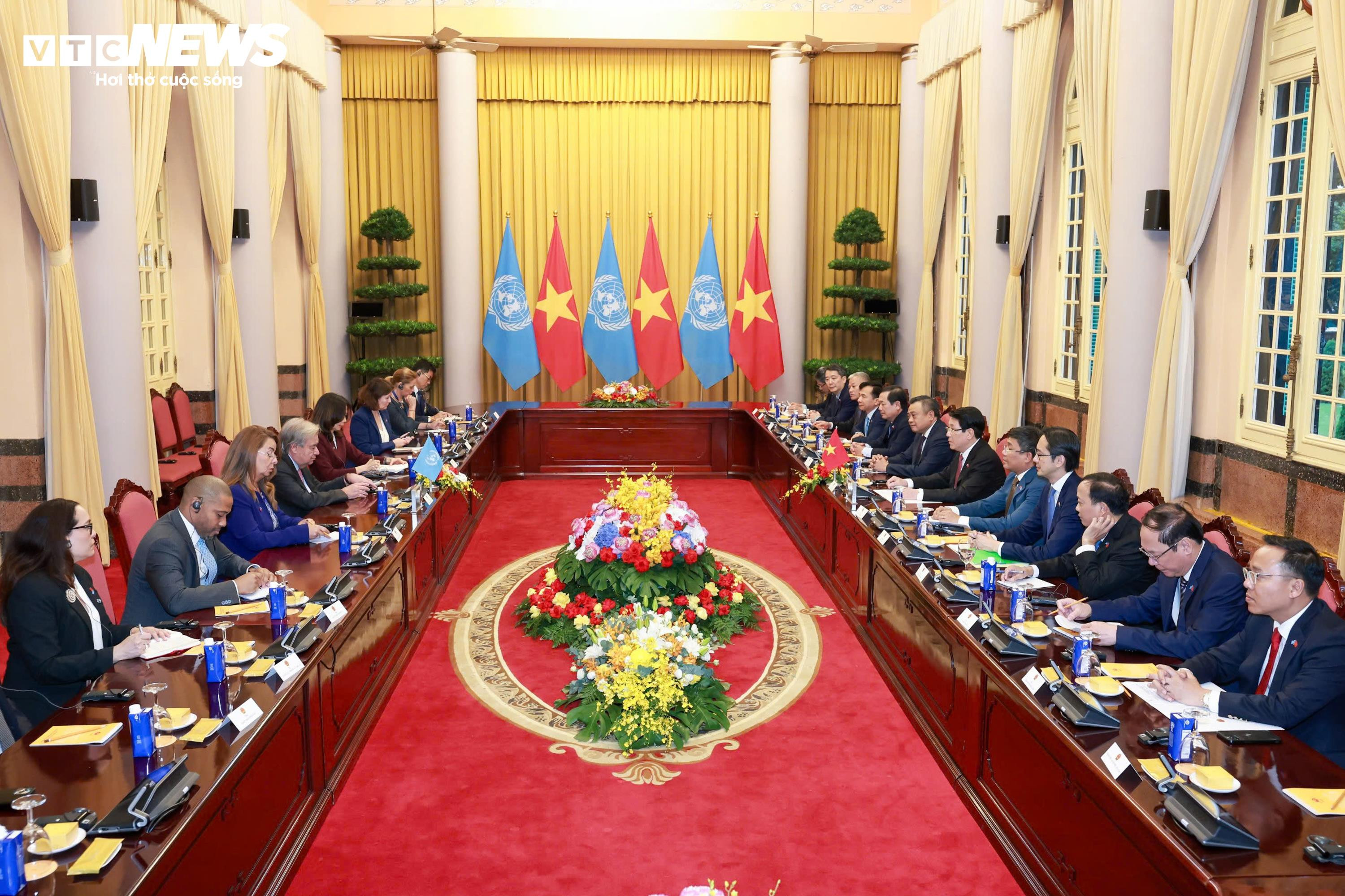 Chủ tịch nước Lương Cường đón Tổng Thư ký Liên hợp quốc António Guterres - 8