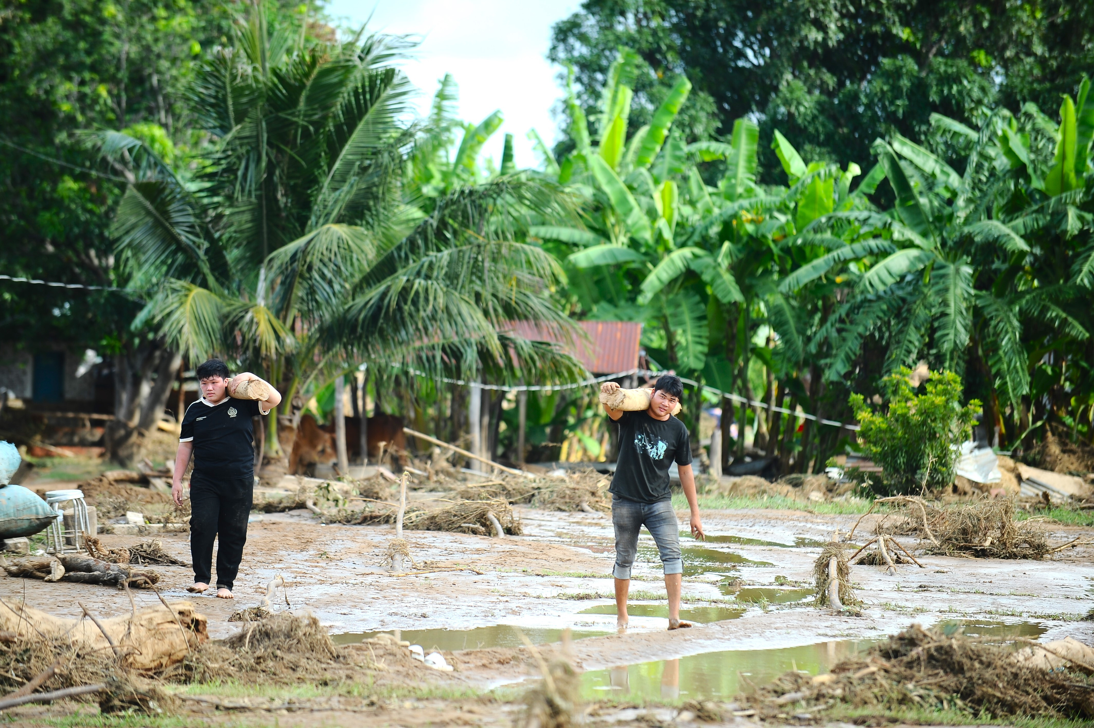 Người dân Lâm Đồng giúp nhau dựng lại từng mái nhà sau sự cố vỡ hồ chứa nước - 10