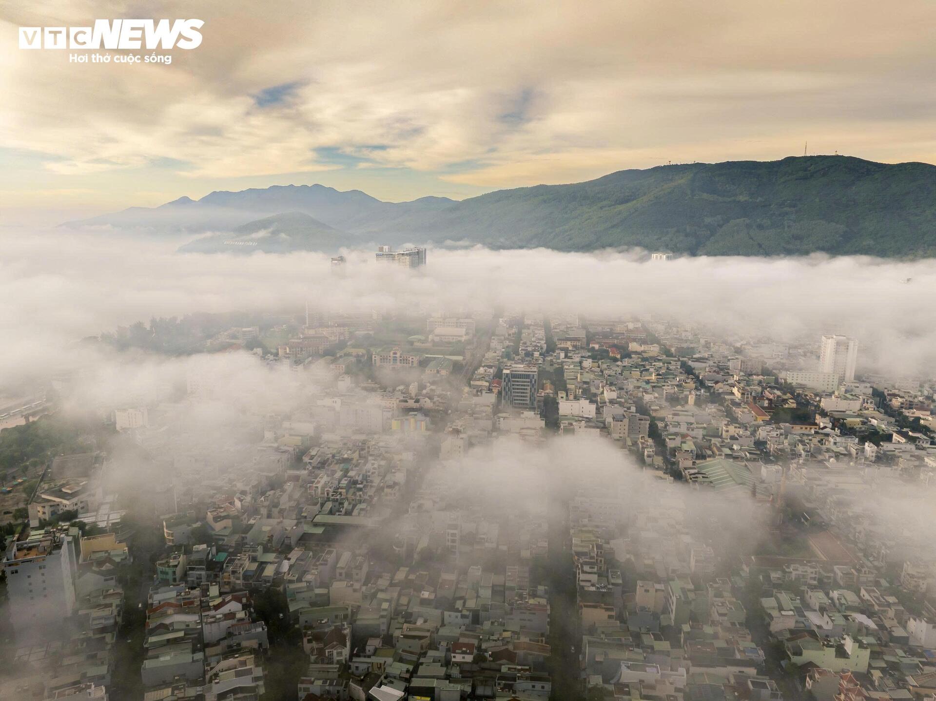 Sáng nay, phố biển Quy Nhơn ‘mơ màng’ trong sương - 9