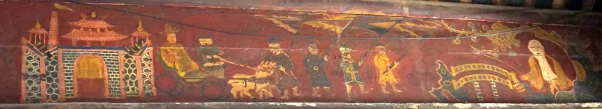 Lã Ông câu cá và Văn Vương cầu hiền ở đình Hùng Lô, Phú Thọ. (Ảnh: bahviet18.com)