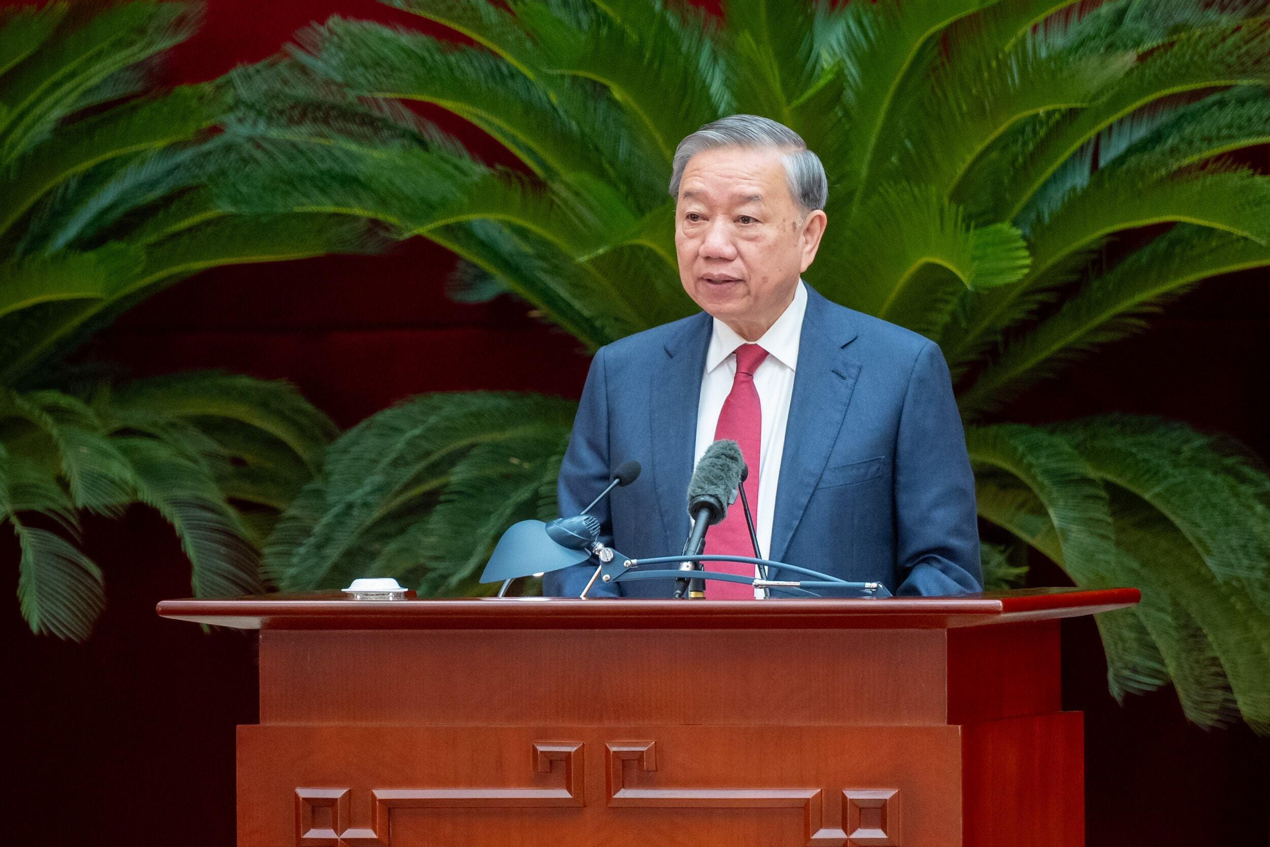 Toàn cảnh khai mạc Hội nghị lần thứ 14 Ban Chấp hành Trung ương Đảng khóa XIII - 3