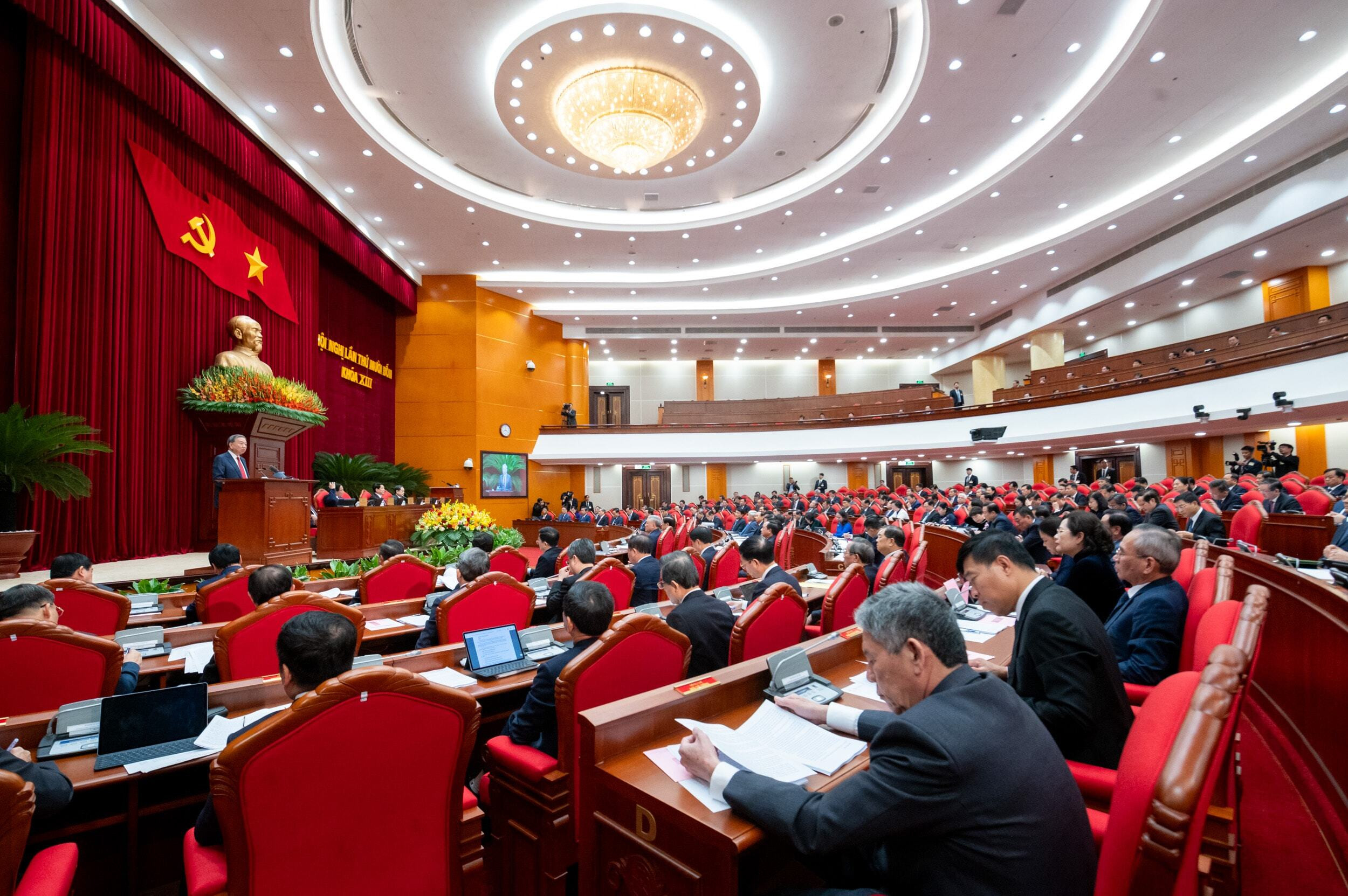 Toàn cảnh khai mạc Hội nghị lần thứ 14 Ban Chấp hành Trung ương Đảng khóa XIII - 2