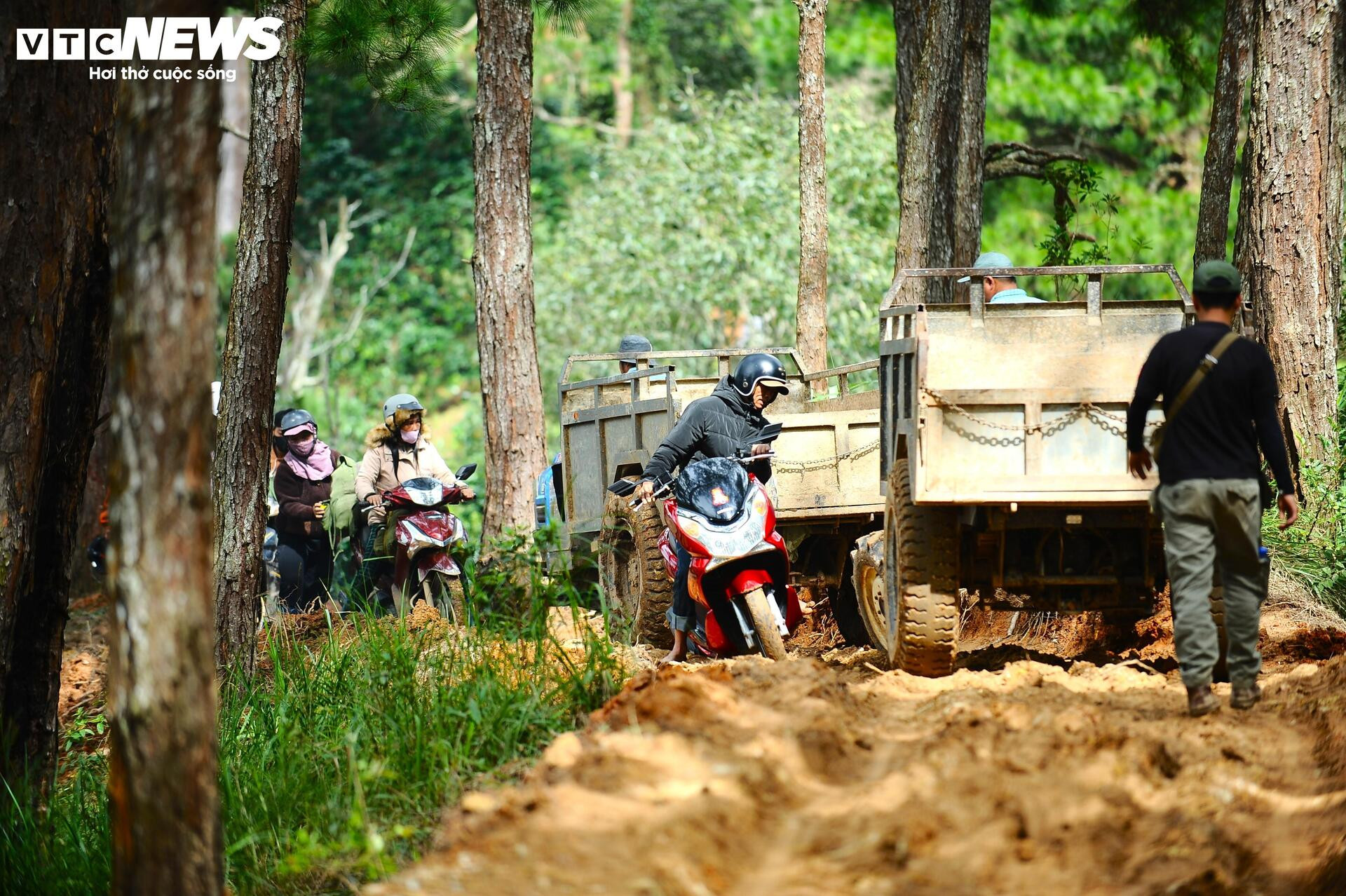 Gian nan mở đường tạm qua cung đèo D'ran bị sạt lở ở Lâm Đồng - 19