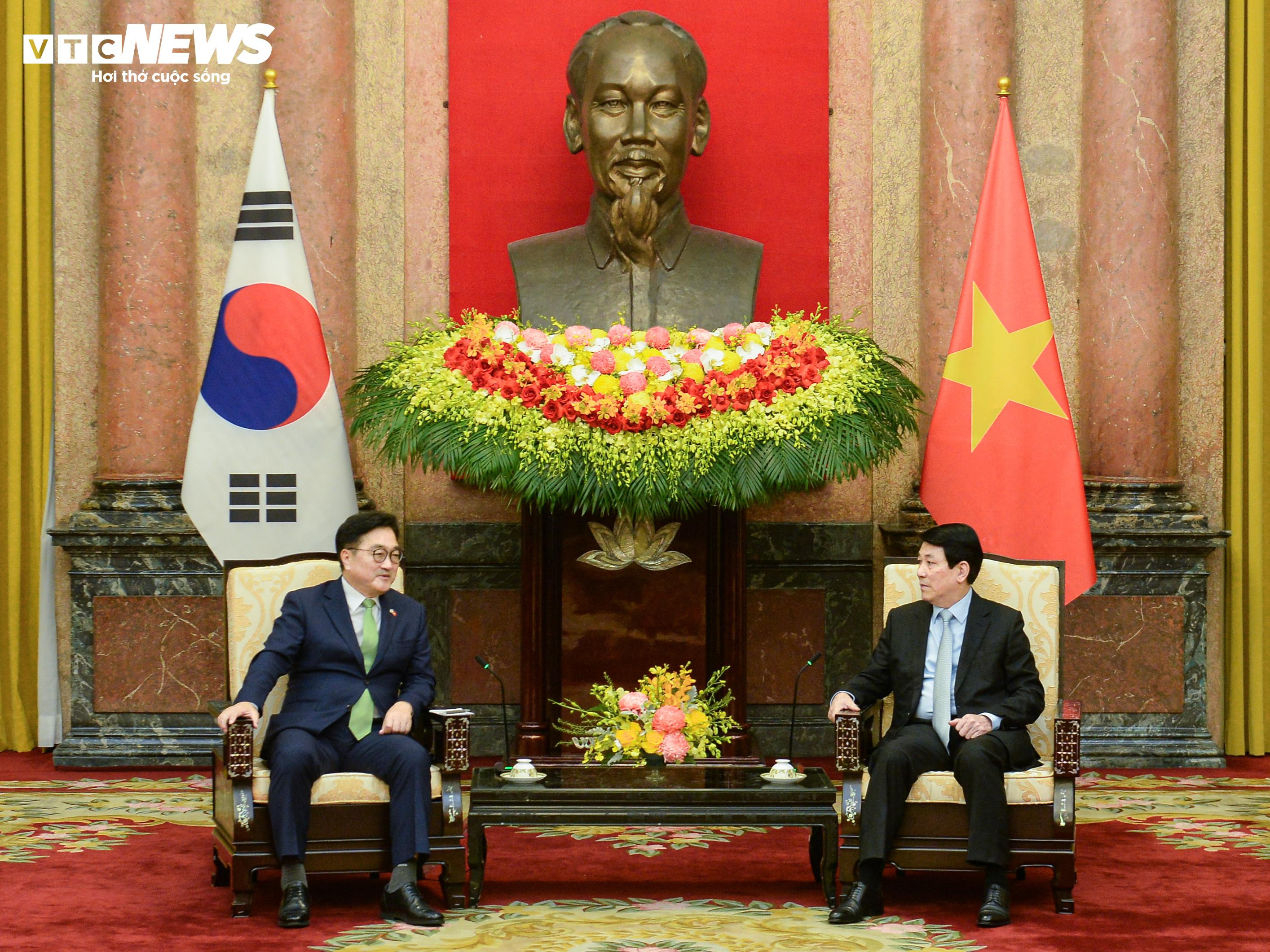 Chủ tịch nước Lương Cường tiếp Chủ tịch Quốc hội Hàn Quốc Woo Won Shik - 9