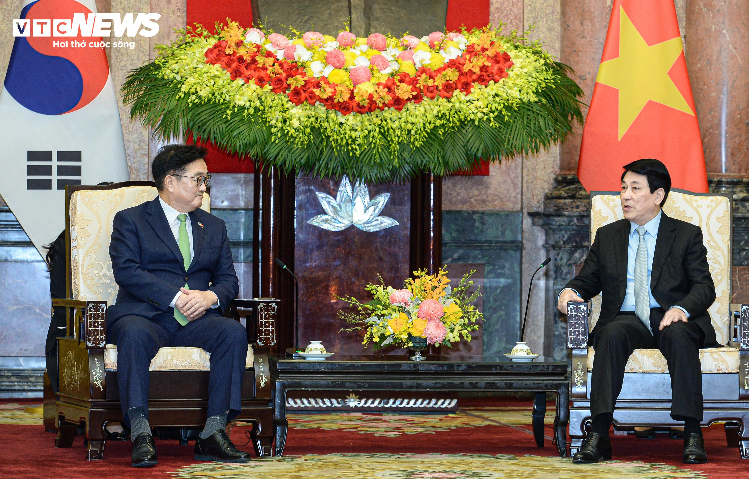 Chủ tịch nước Lương Cường tiếp Chủ tịch Quốc hội Hàn Quốc Woo Won Shik - 4