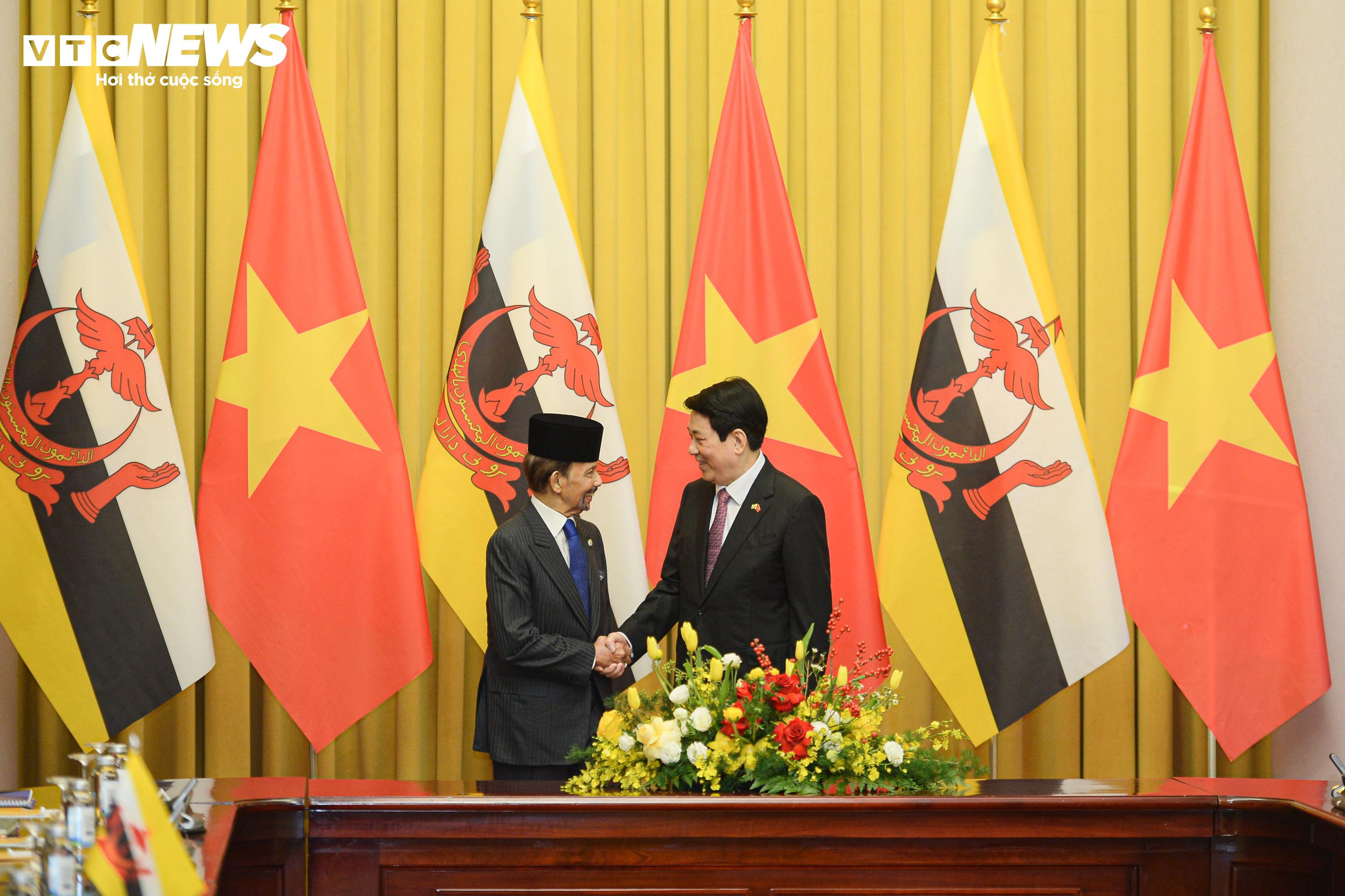 Chủ tịch nước Lương Cường chủ trì lễ đón Quốc vương Brunei - 10