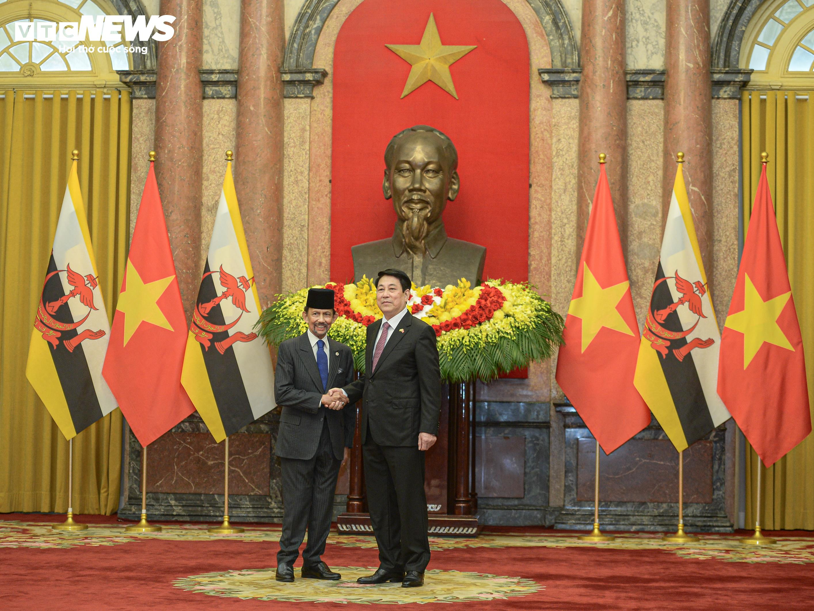 Chủ tịch nước Lương Cường chủ trì lễ đón Quốc vương Brunei - 7