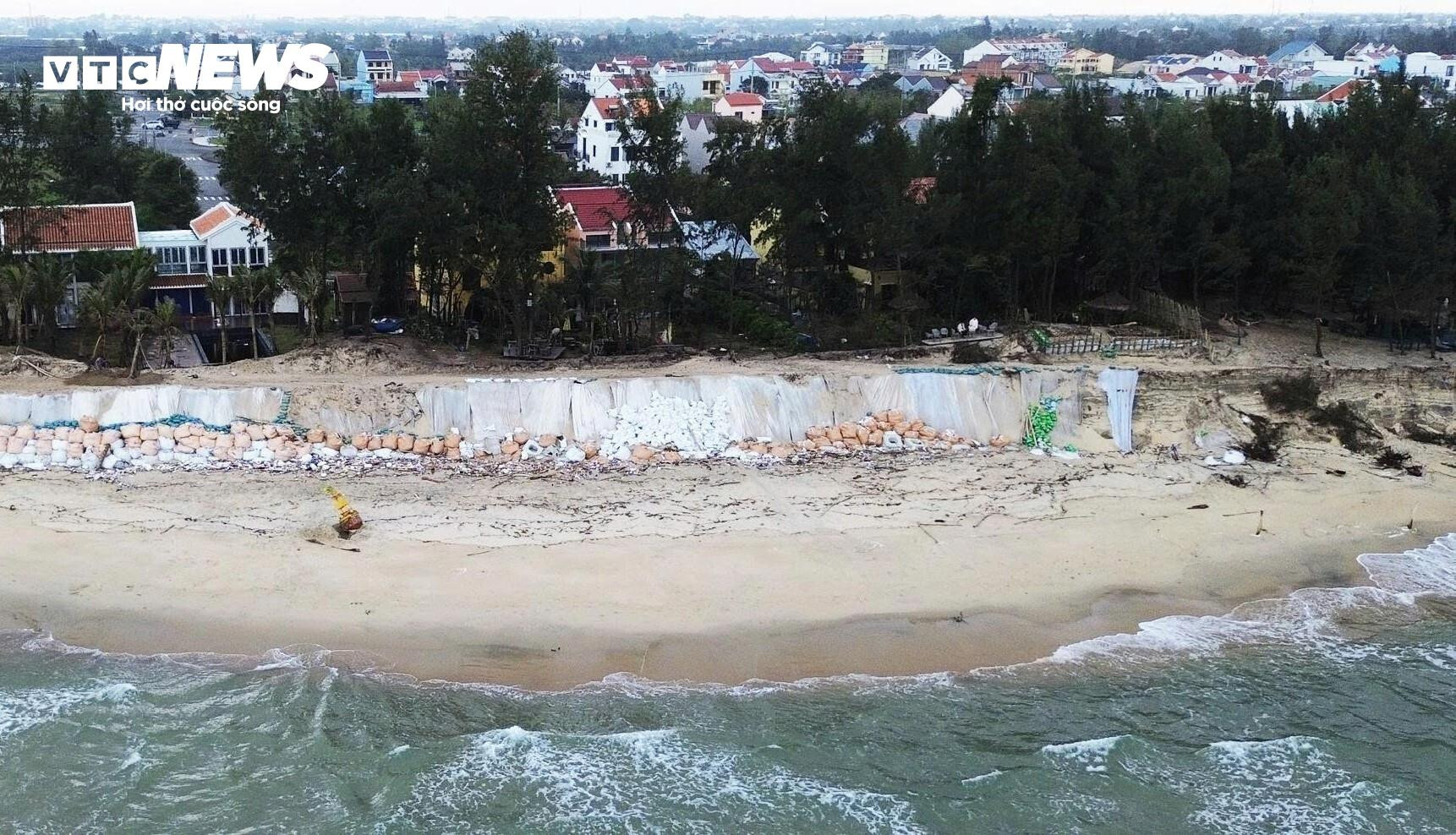 Sóng xé toạc bờ biển Đà Nẵng, đánh bật gốc phi lao, uy hiếp loạt công trình - 6