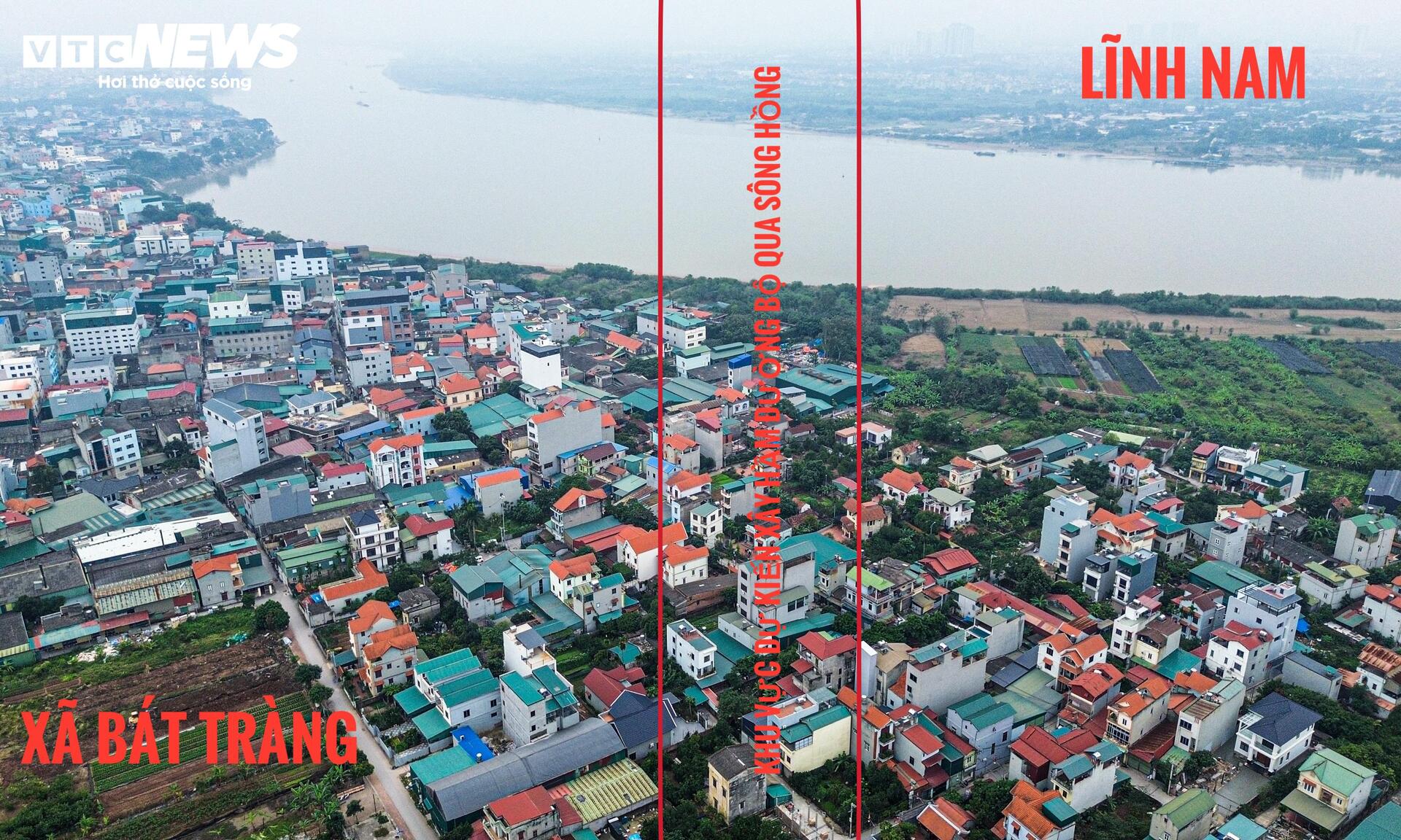 Cận cảnh 2 vị trí dự kiến xây hầm đường bộ qua sông Hồng - 6