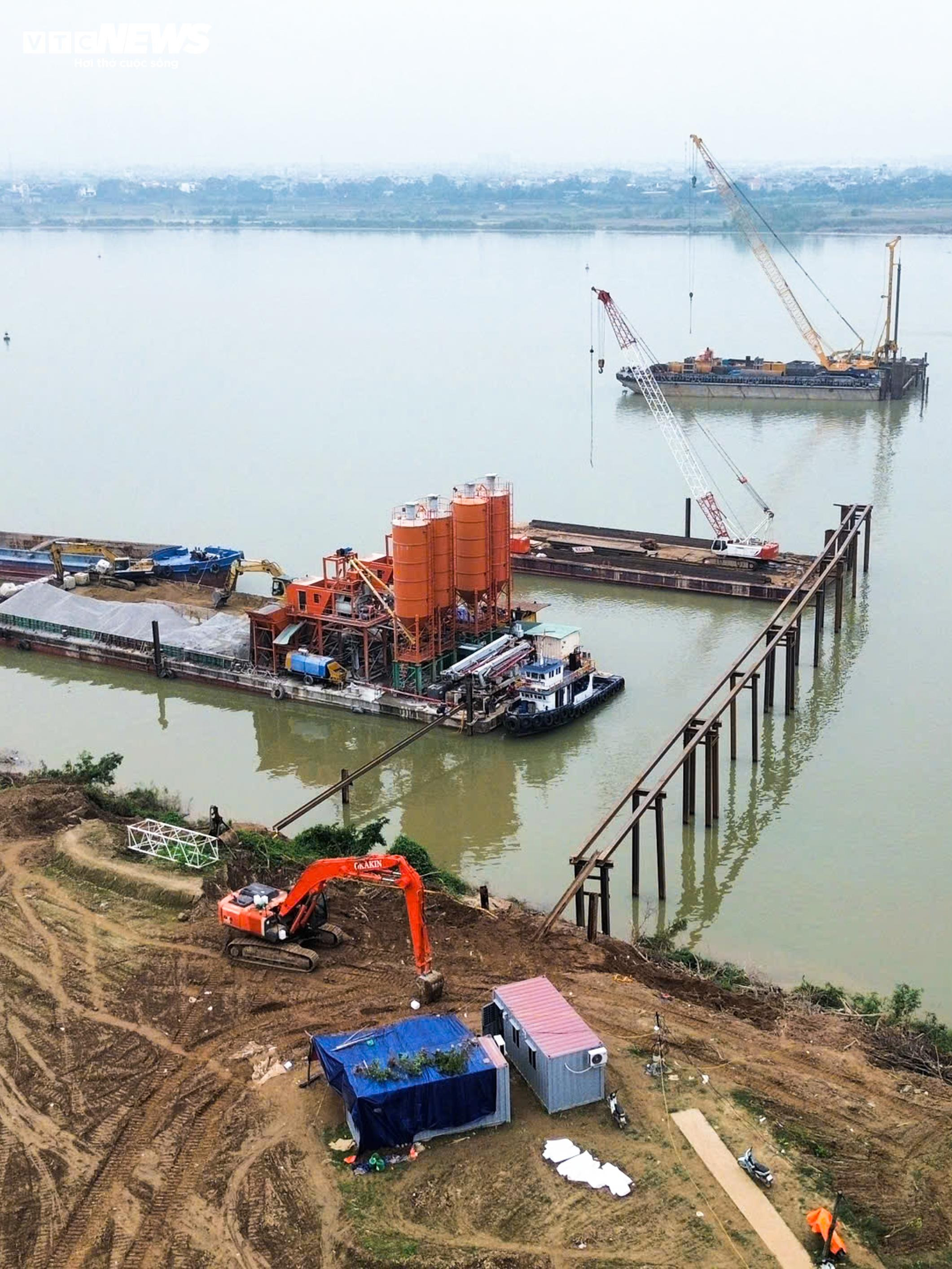 Hình hài cầu gần 12.000 tỷ đồng bắc qua sông Hồng, nối Hà Nội - Hưng Yên - 12