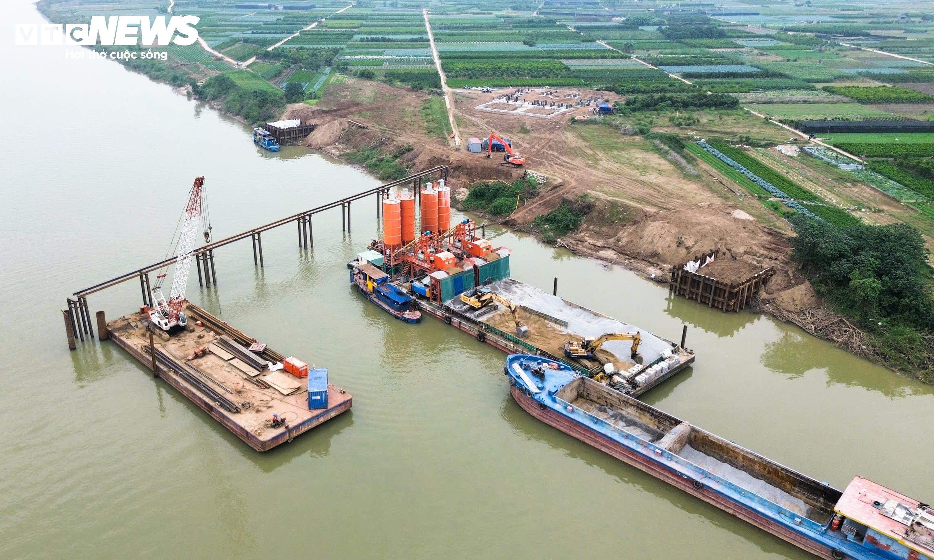 Hình hài cầu gần 12.000 tỷ đồng bắc qua sông Hồng, nối Hà Nội - Hưng Yên - 13