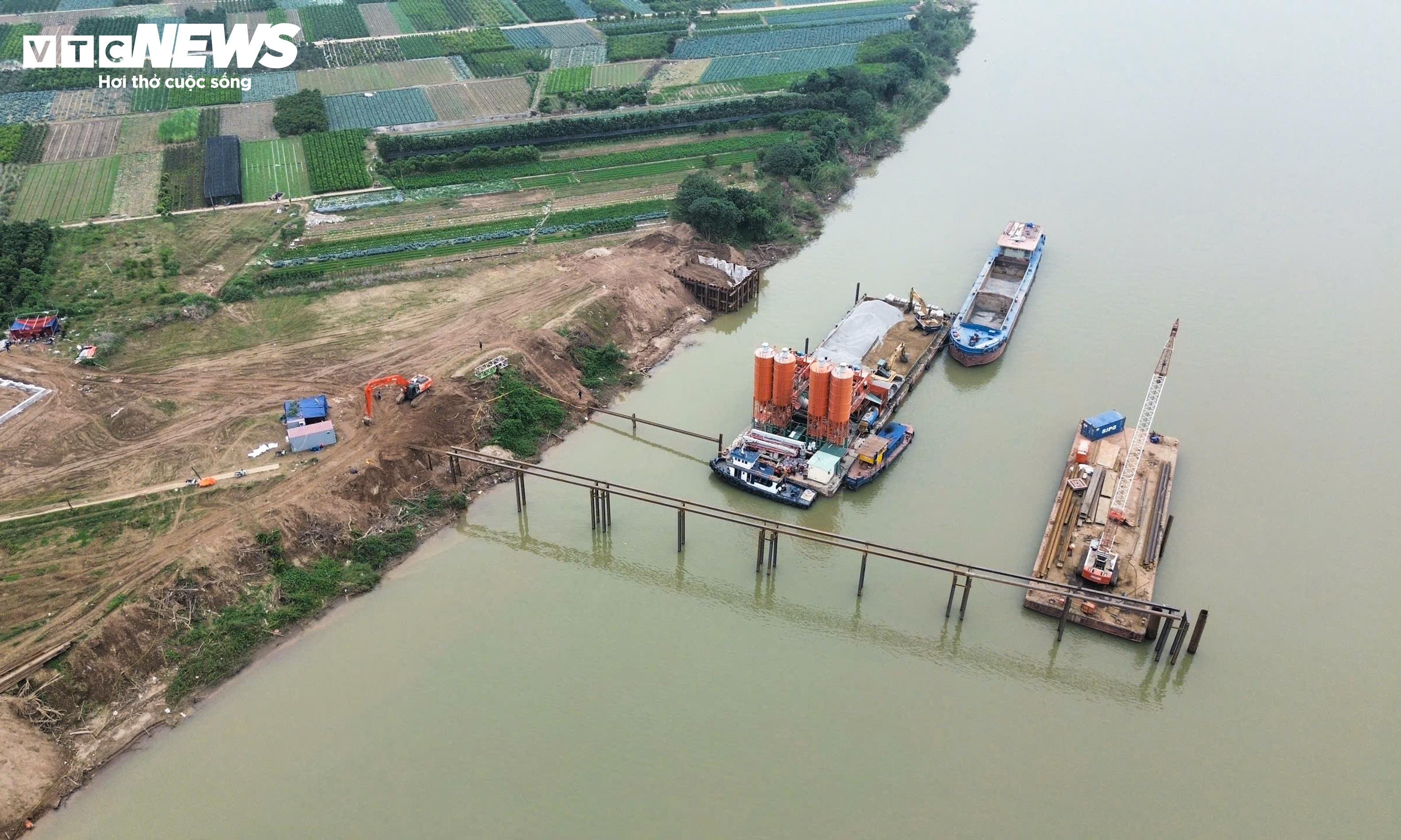 Hình hài cầu gần 12.000 tỷ đồng bắc qua sông Hồng, nối Hà Nội - Hưng Yên - 5