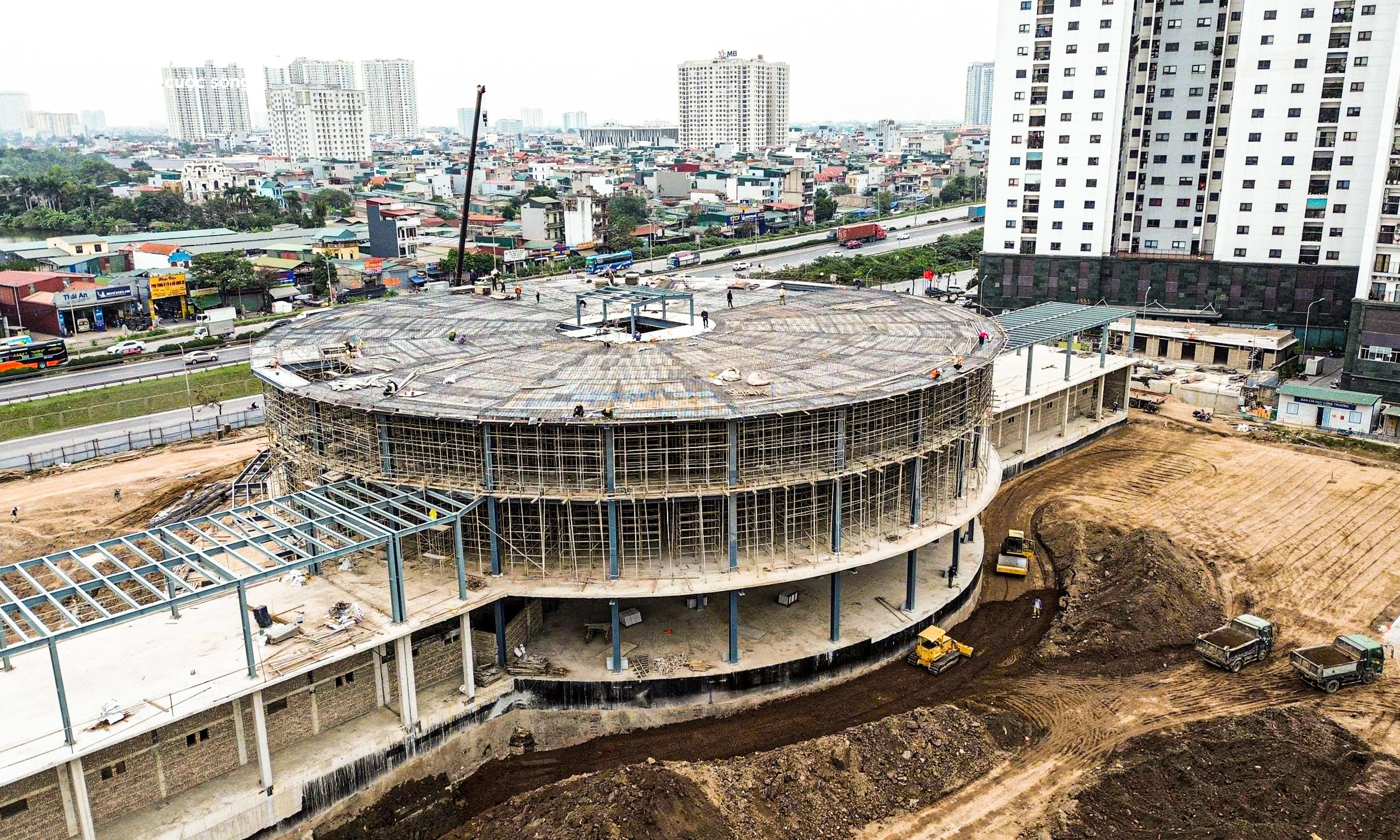 Mục sở thị bến xe khách đầu tiên của Hà Nội có hầm gửi 5.000m² sắp hoàn thành - 10