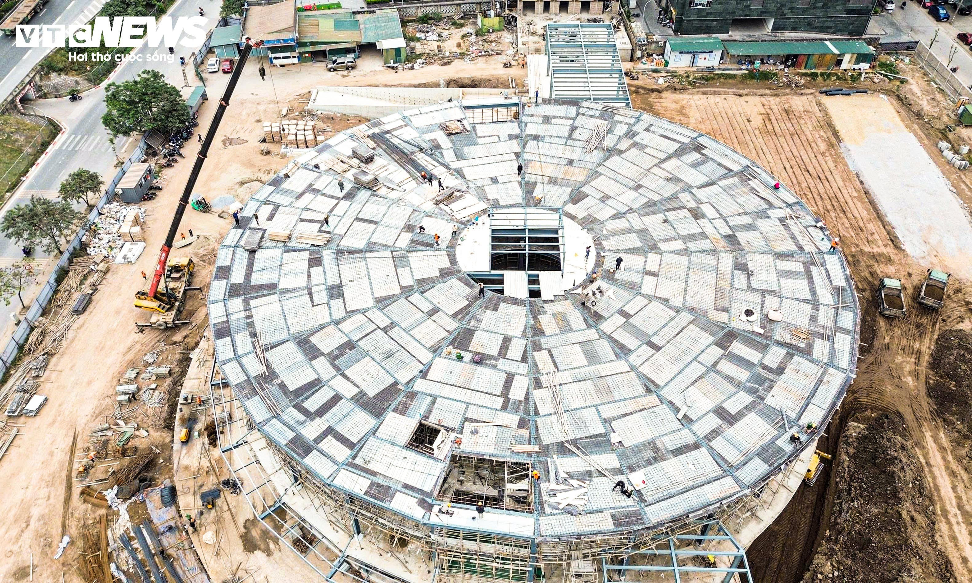 Mục sở thị bến xe khách đầu tiên của Hà Nội có hầm gửi 5.000m² sắp hoàn thành - 6