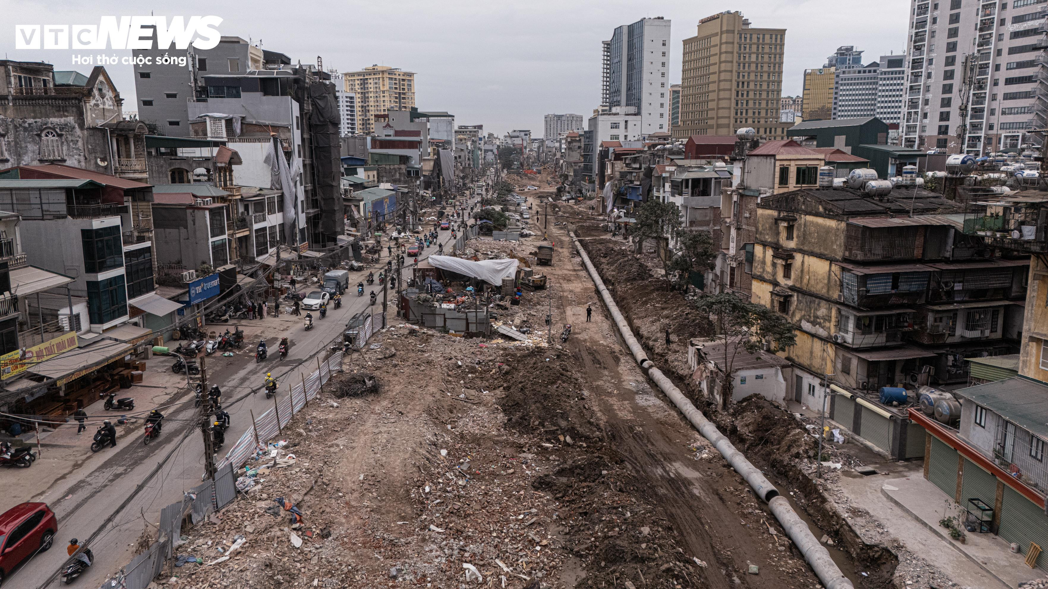 Toàn cảnh tuyến Vành đai 1 Hoàng Cầu - Voi Phục trước ngày thông tuyến kỹ thuật - 10