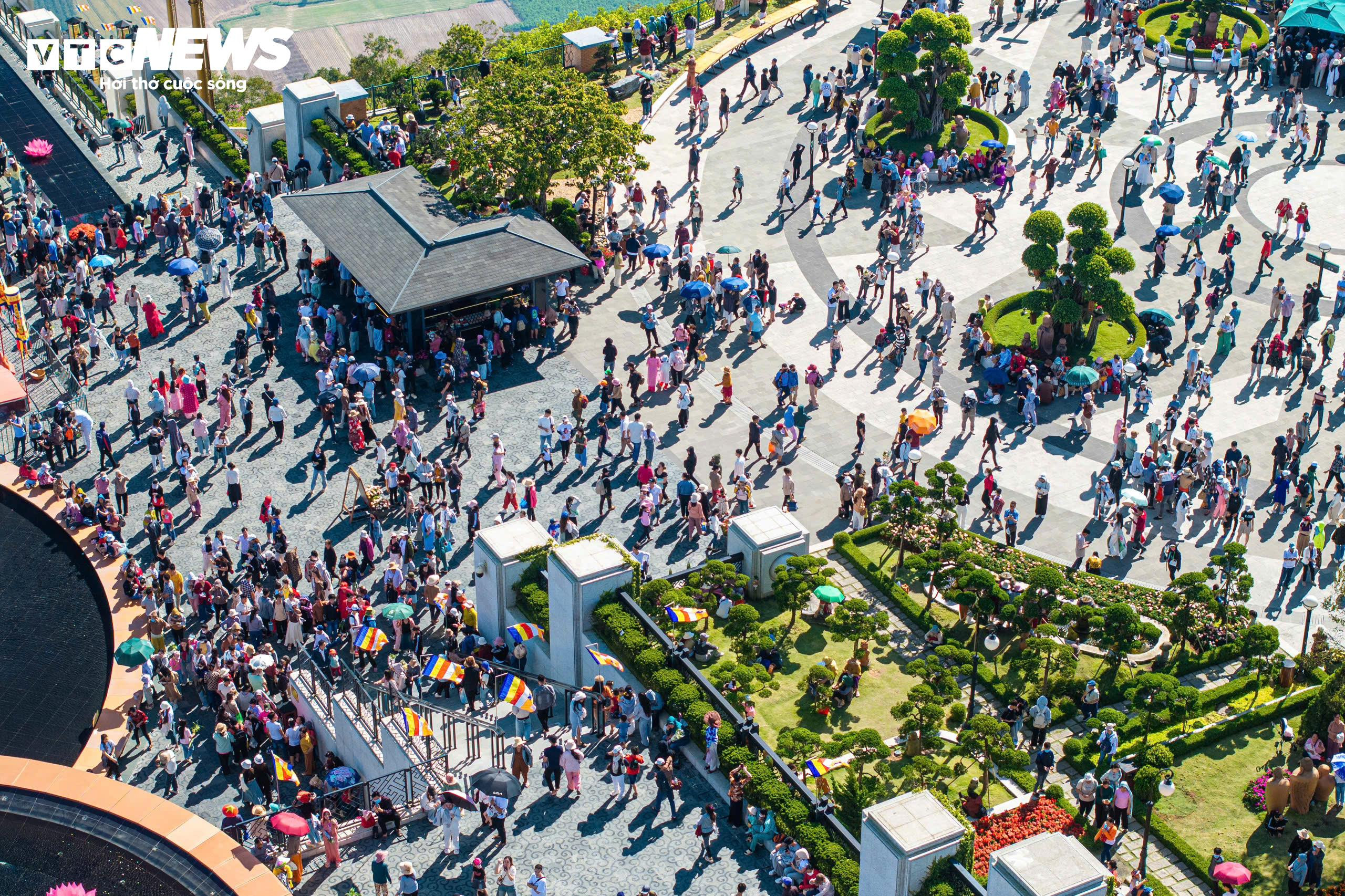 Lên độ cao gần 1.000m xin chữ ông đồ, chụp hình Tết - 18