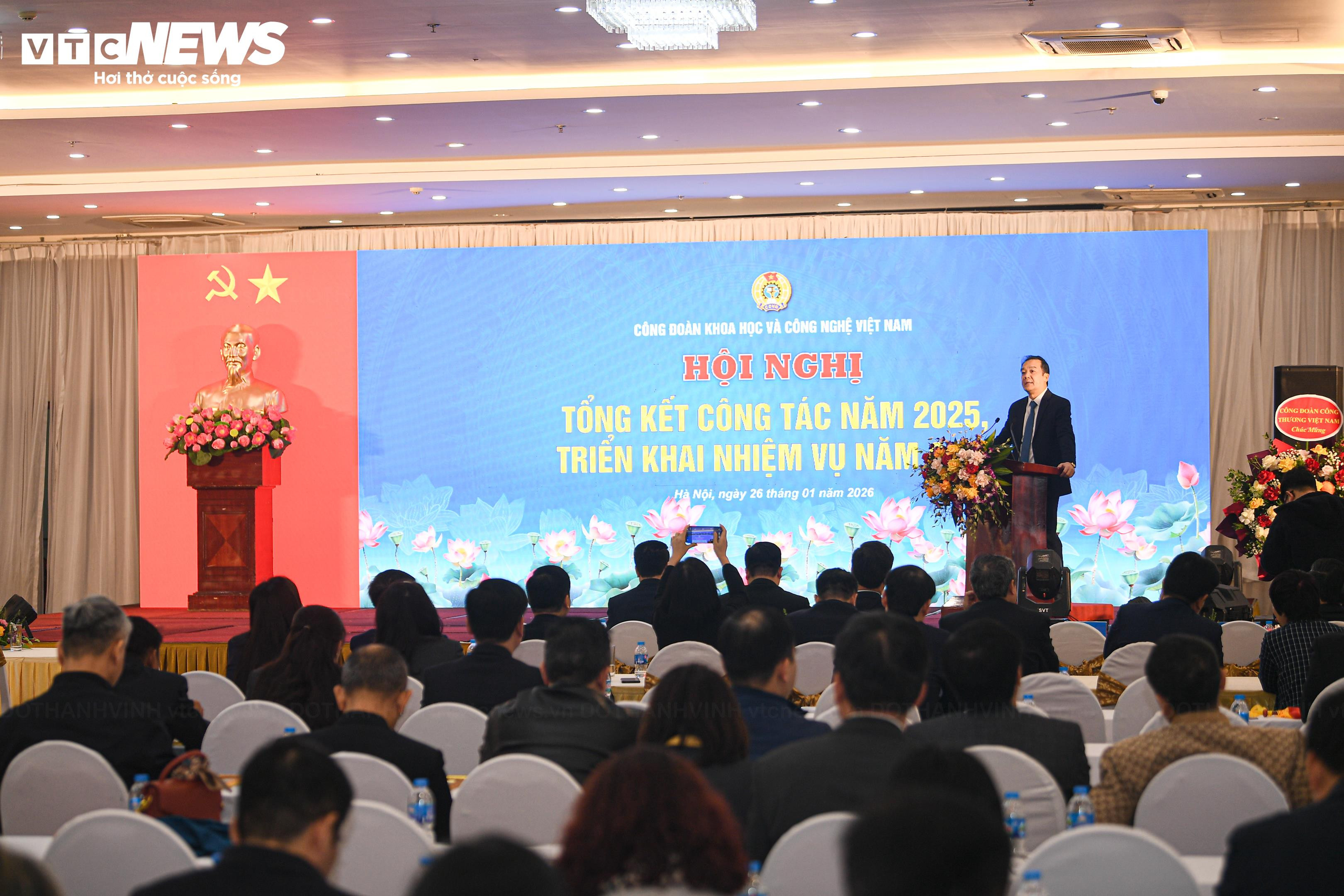 Toàn cảnh hội nghị tổng kết năm 2025 của Công đoàn Khoa học và Công nghệ Việt Nam - 8