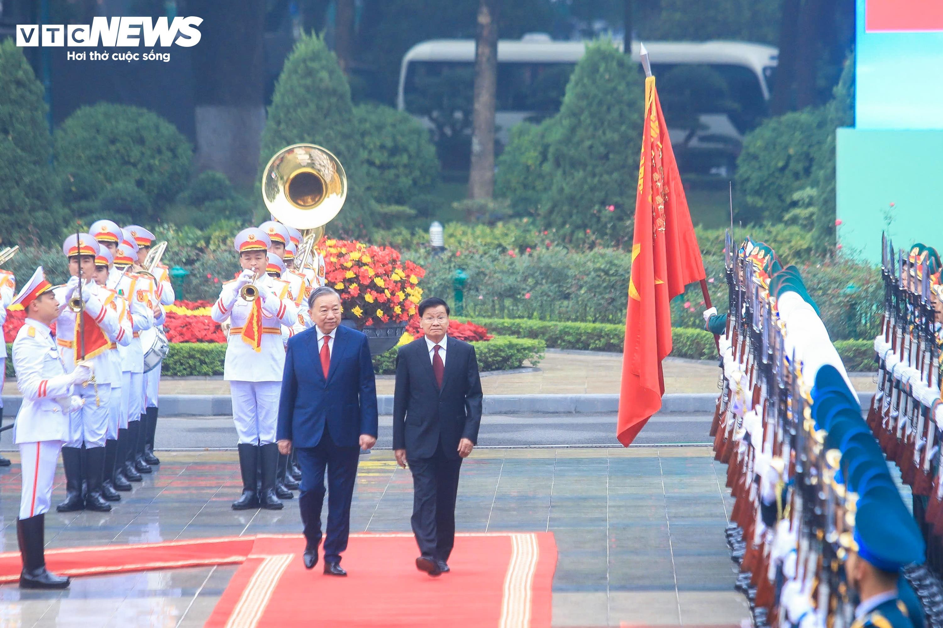 21 loạt đại bác chào mừng Tổng Bí thư, Chủ tịch nước Lào Thongloun Sisoulith - 8