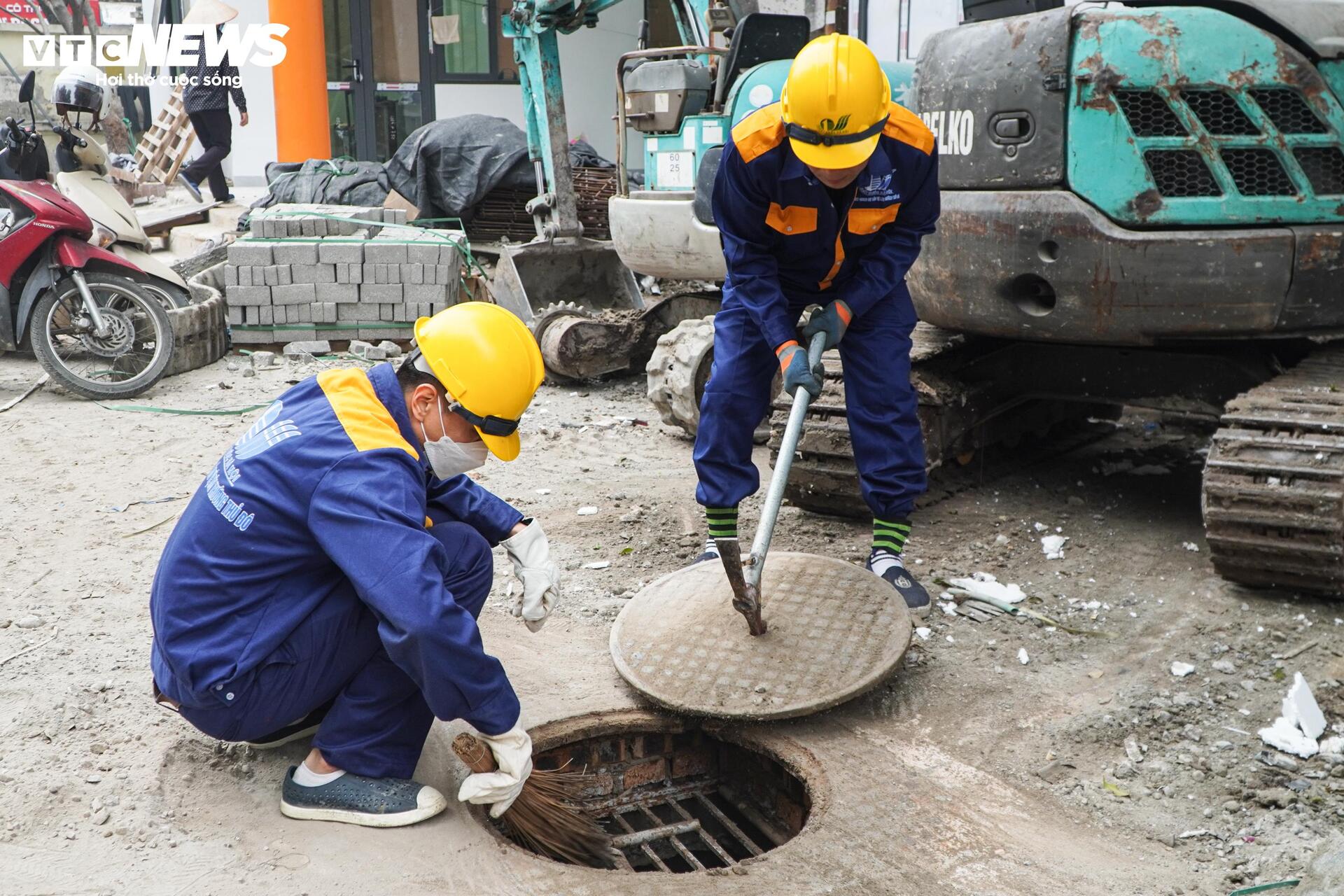 Mục sở thị hầm chống ngập 2.000 m³ dưới sân trường ở Hà Nội - 5