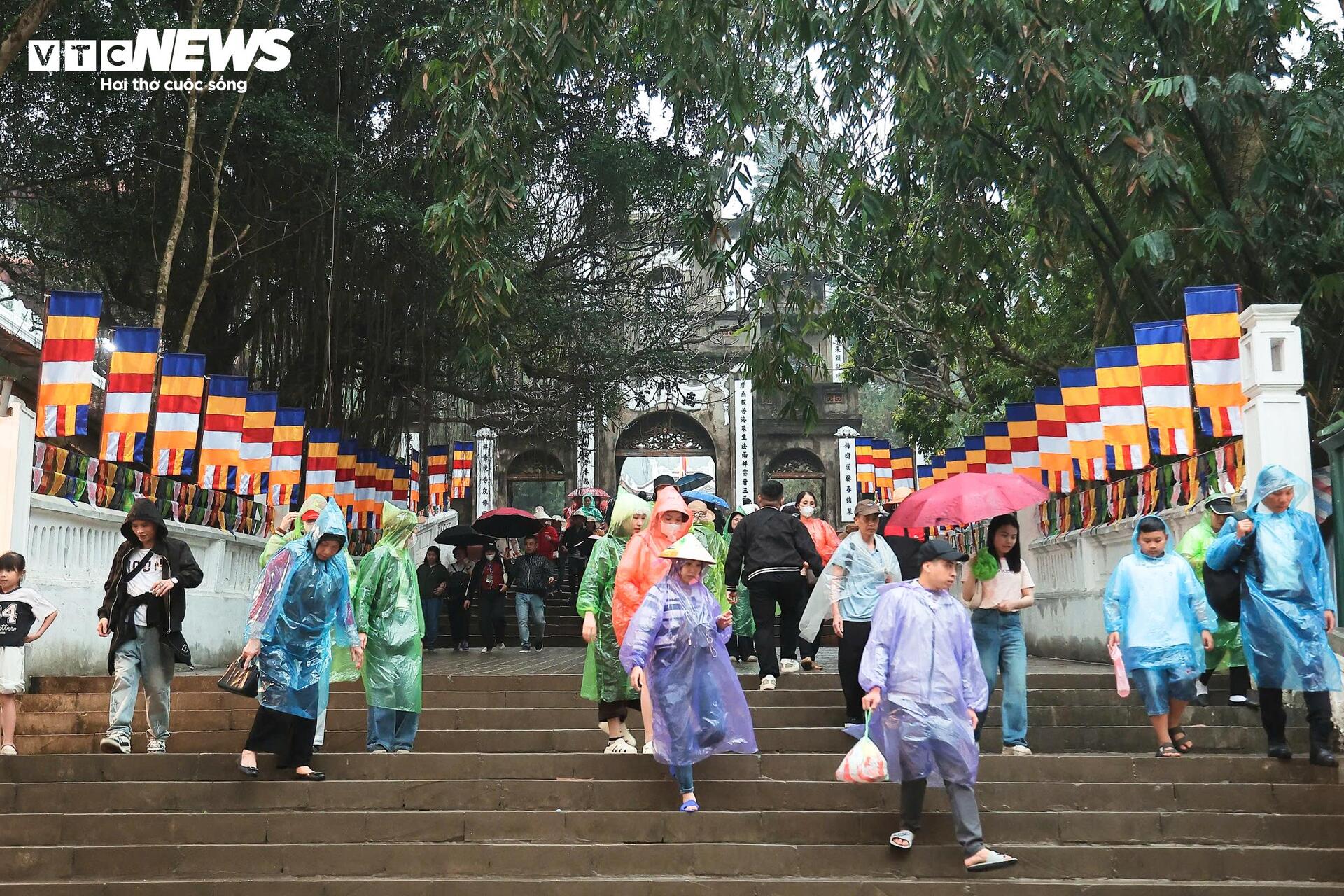 Mưa xuân nặng hạt, hàng vạn người vẫn đội mưa trẩy hội Chùa Hương - 11